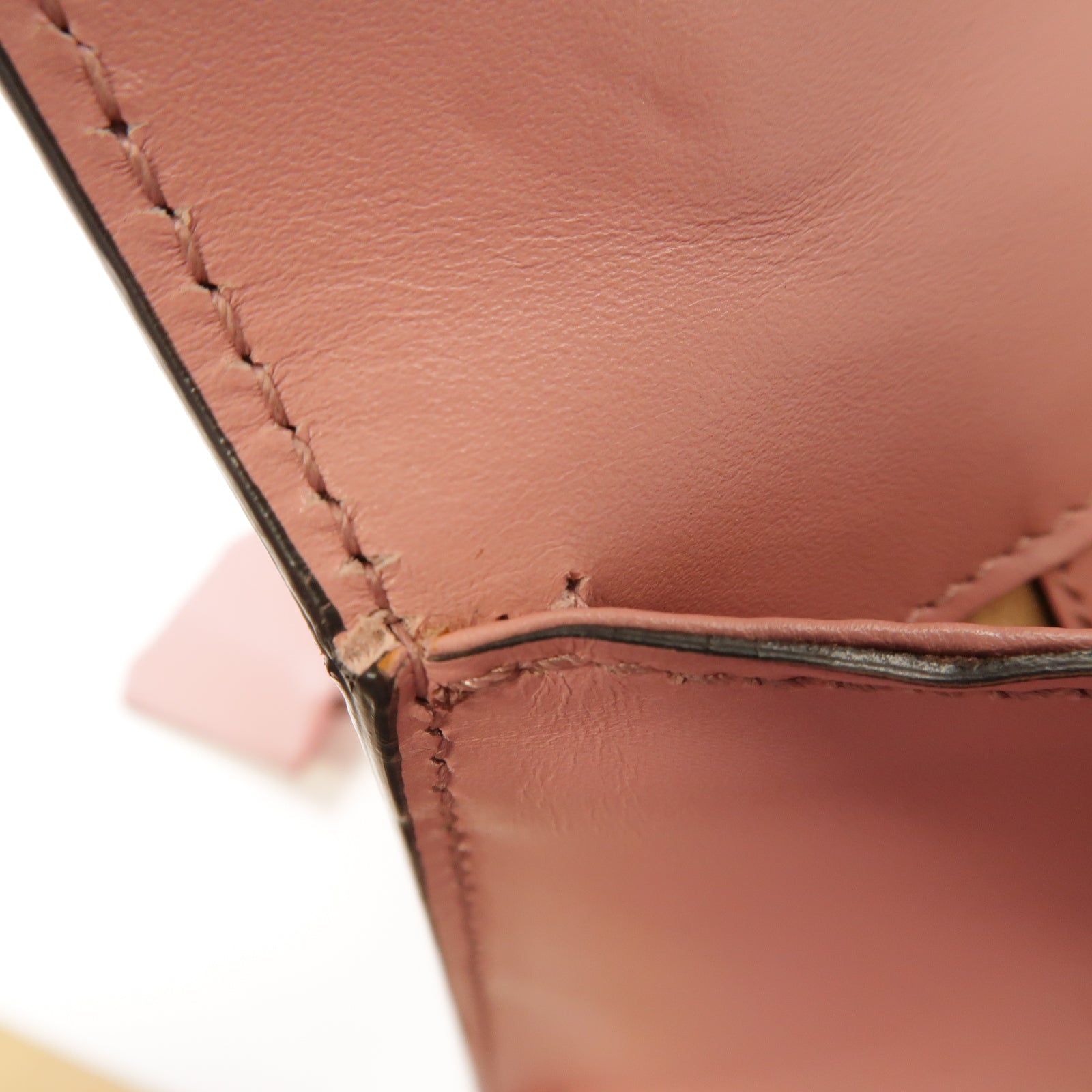 GUCCI 牛皮皮革Chain Shoulder Bag金扣鏈帶肩背袋粉紅色