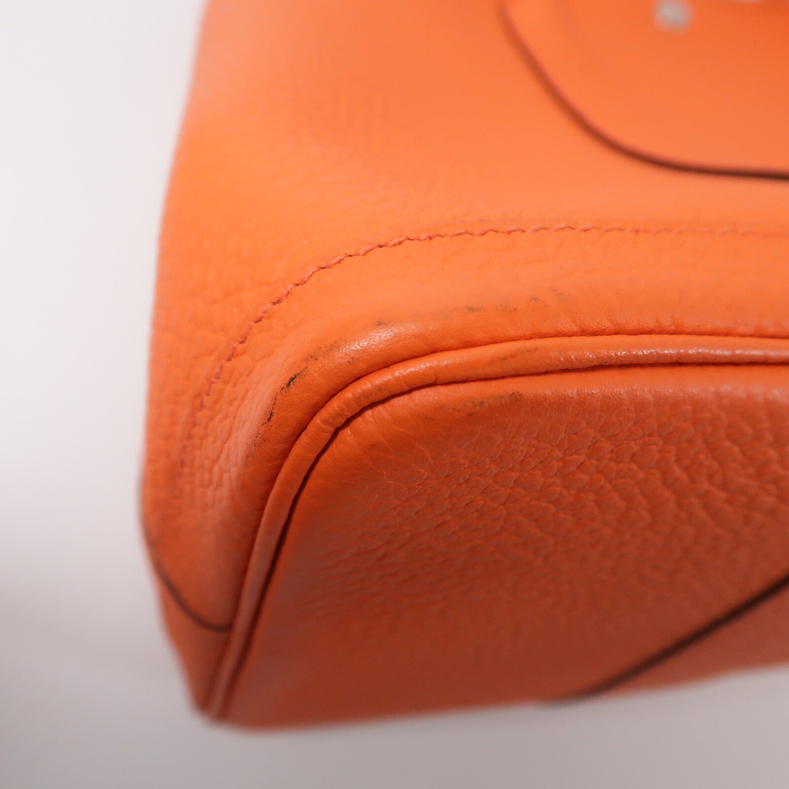 HERMES Negonda皮革Garden Party PM手挽袋Orange