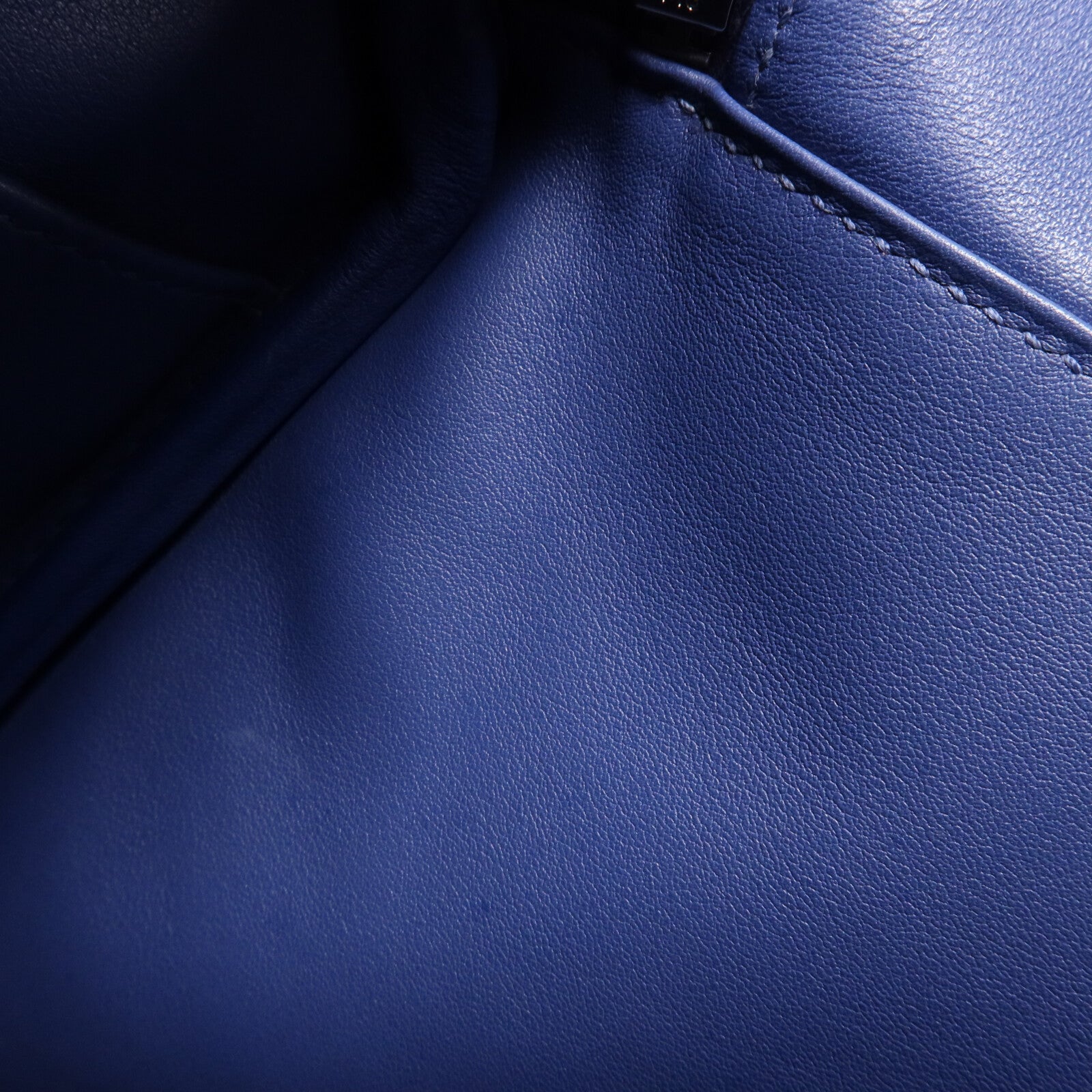 HERMES Swift皮革/Epsom皮革Lindy 30手挽肩背兩用袋Bleu Brighton