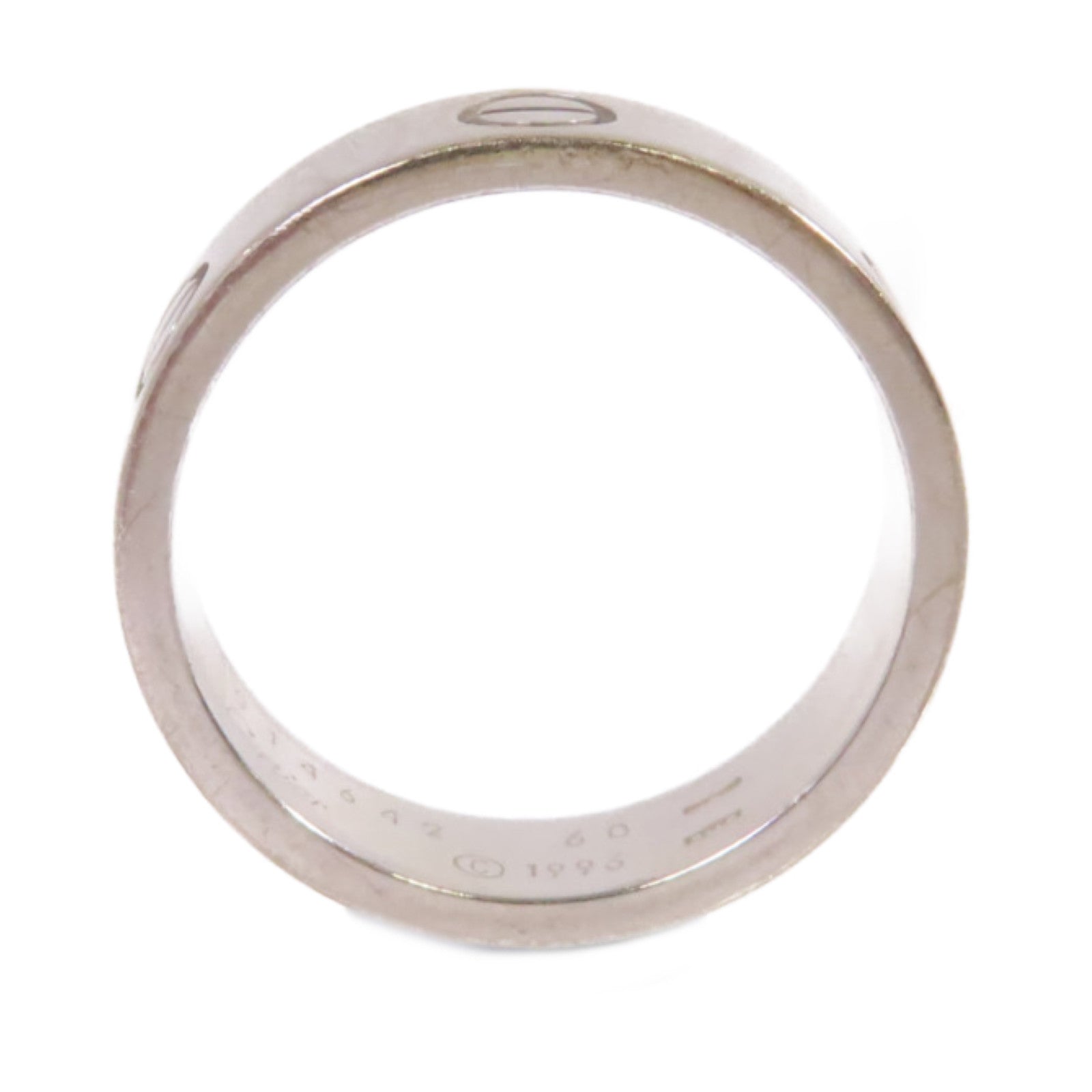 CARTIER 18K白金Love Ring戒指#60/US#9