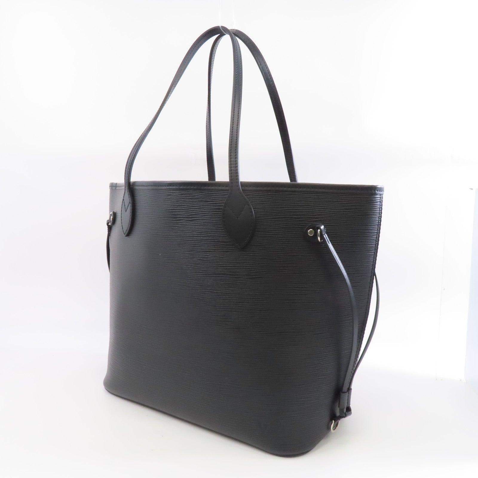 LOUIS VUITTON Epi NeverFull GM銀扣手挽袋黑色