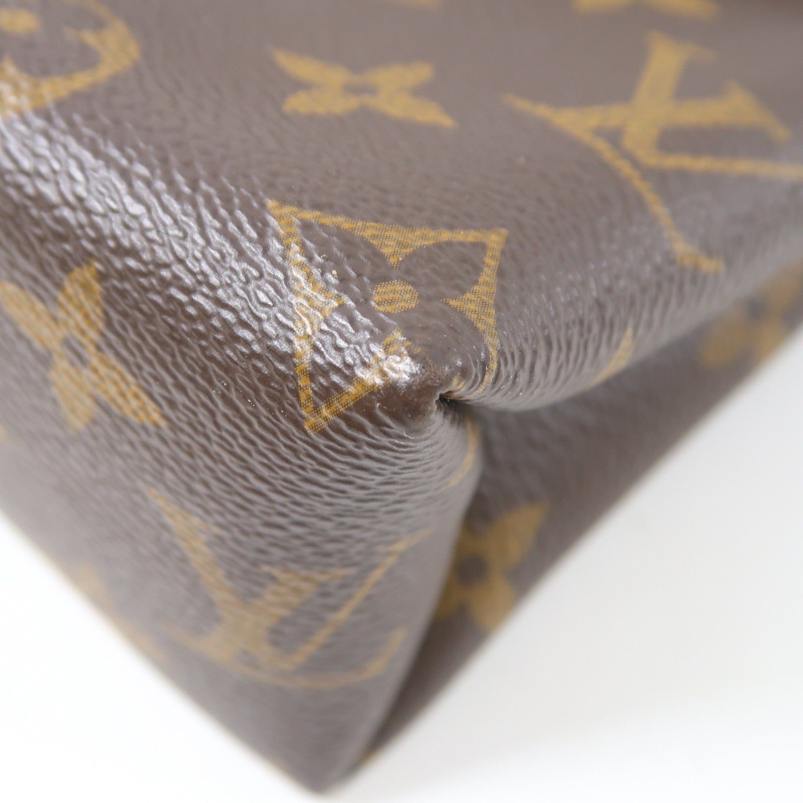 LOUIS VUITTON Monogram Saint Placide金扣鏈帶肩背袋啡色/黑色