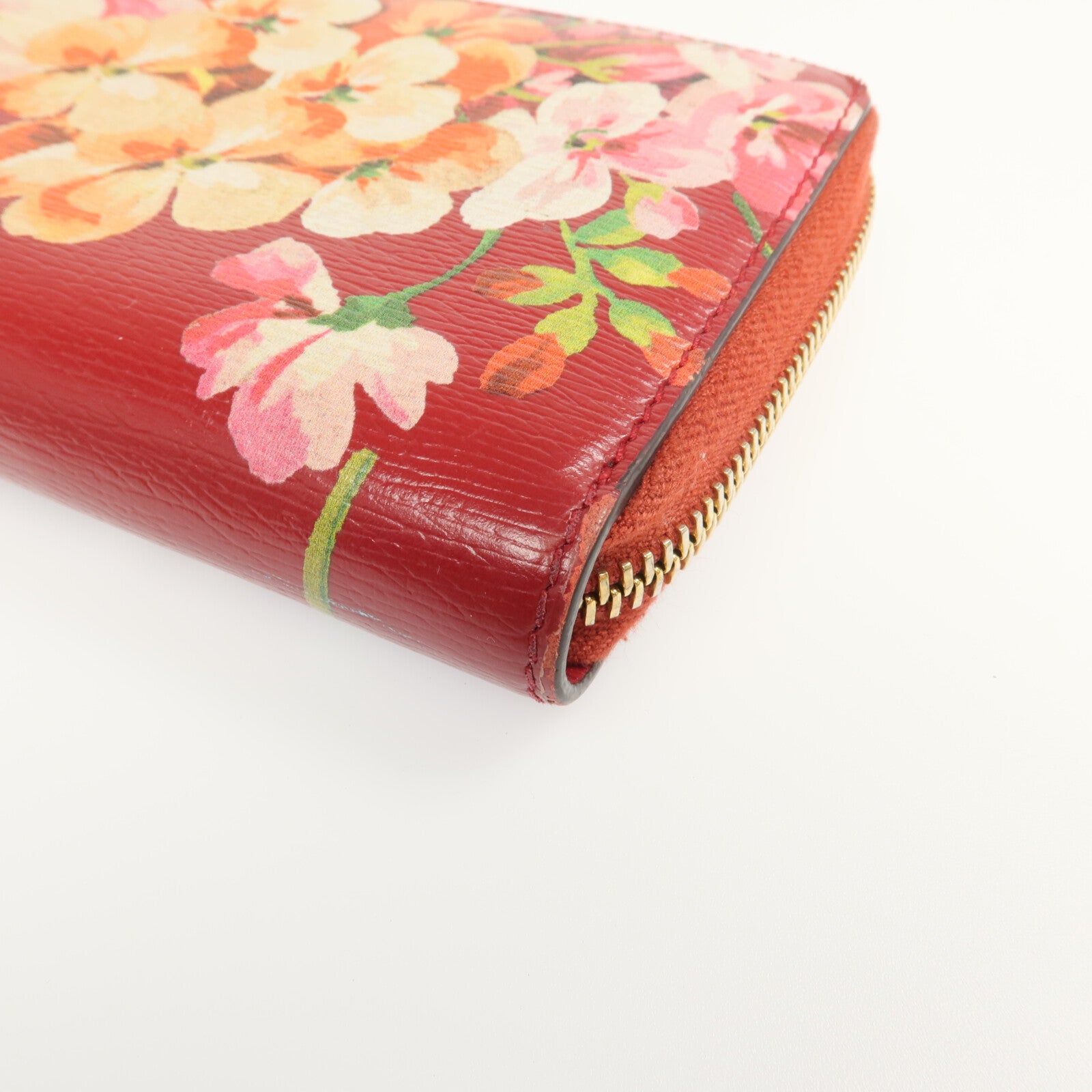 GUCCI 牛皮皮革Zipper Long Wallet金扣長錢包