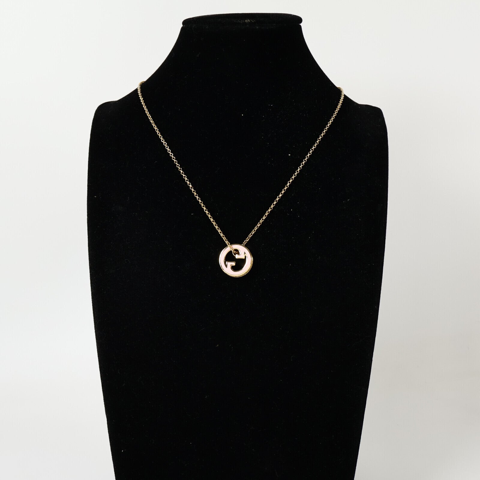 GUCCI 金屬/琺瑯Blondie Pendant Necklace項鏈