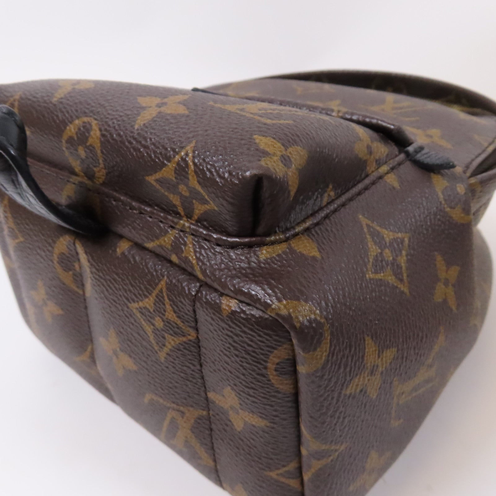 LOUIS VUITTON Monogram Palm Springs金扣背包啡色