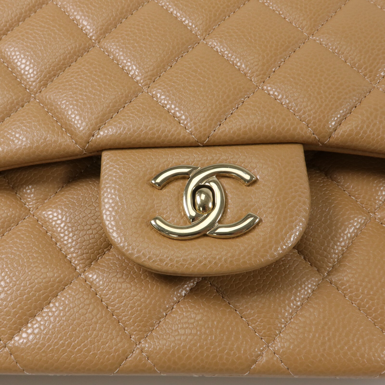 CHANEL 牛皮皮革Large Classic鏈帶肩背袋