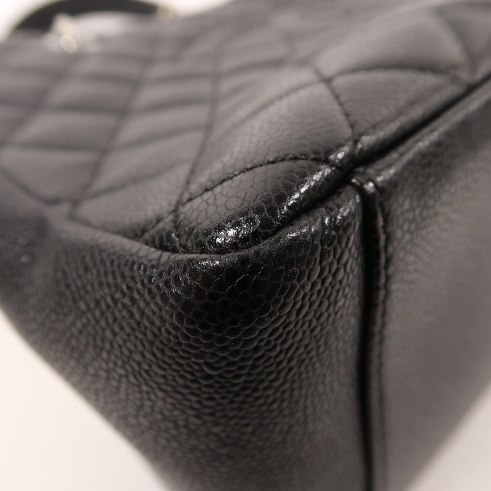 CHANEL 牛皮皮革GST Grand Shopping Tote Bag銀扣肩背袋/手挽袋