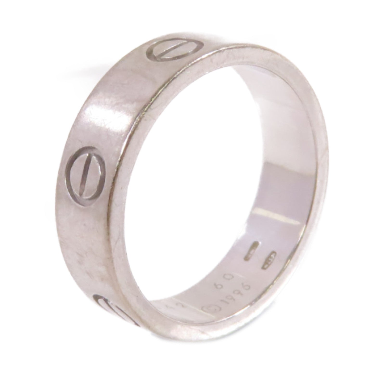 CARTIER 18K白金Love Ring戒指#60/US#9