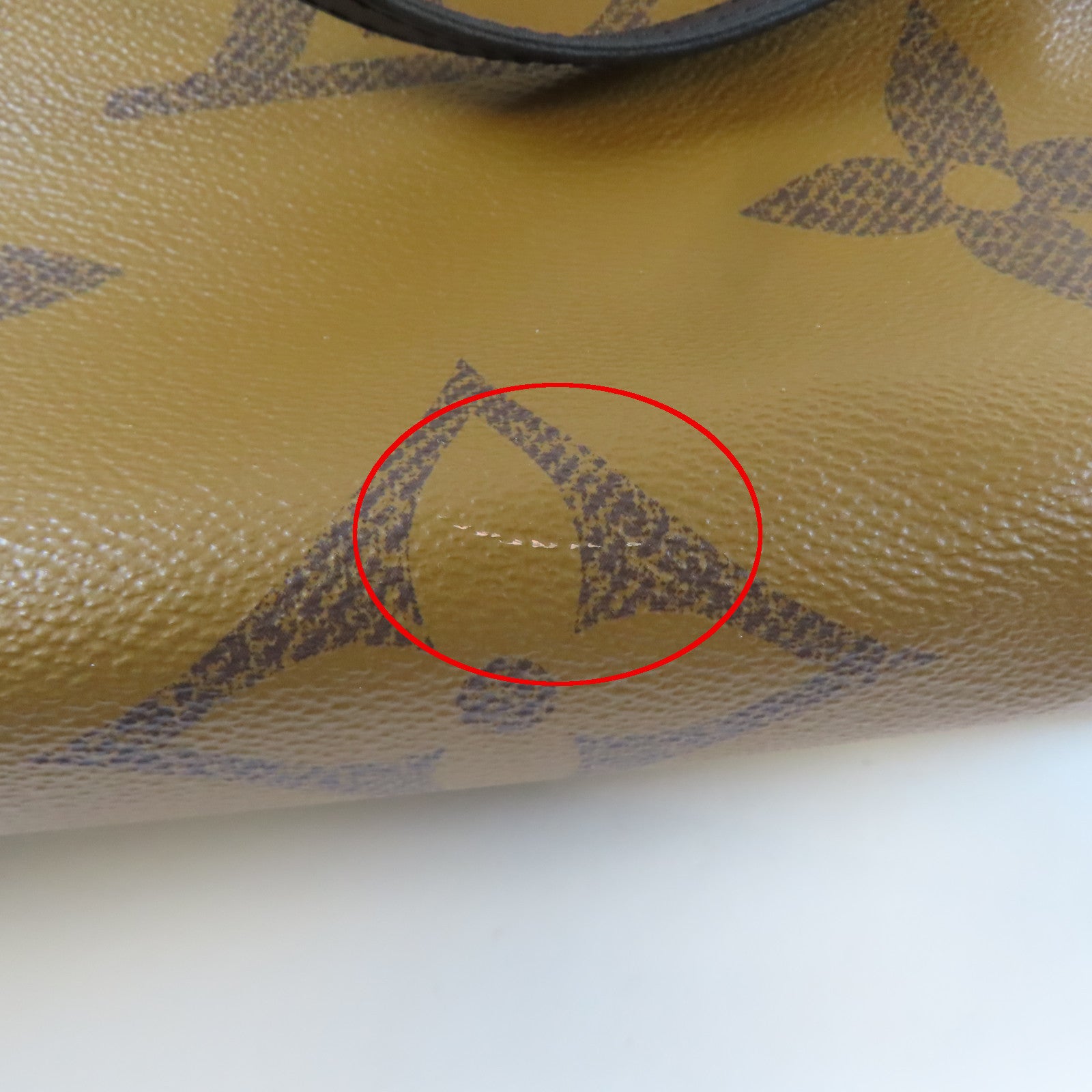 LOUIS VUITTON Monogram Giant On The Go MM金扣手挽肩背兩用袋啡色