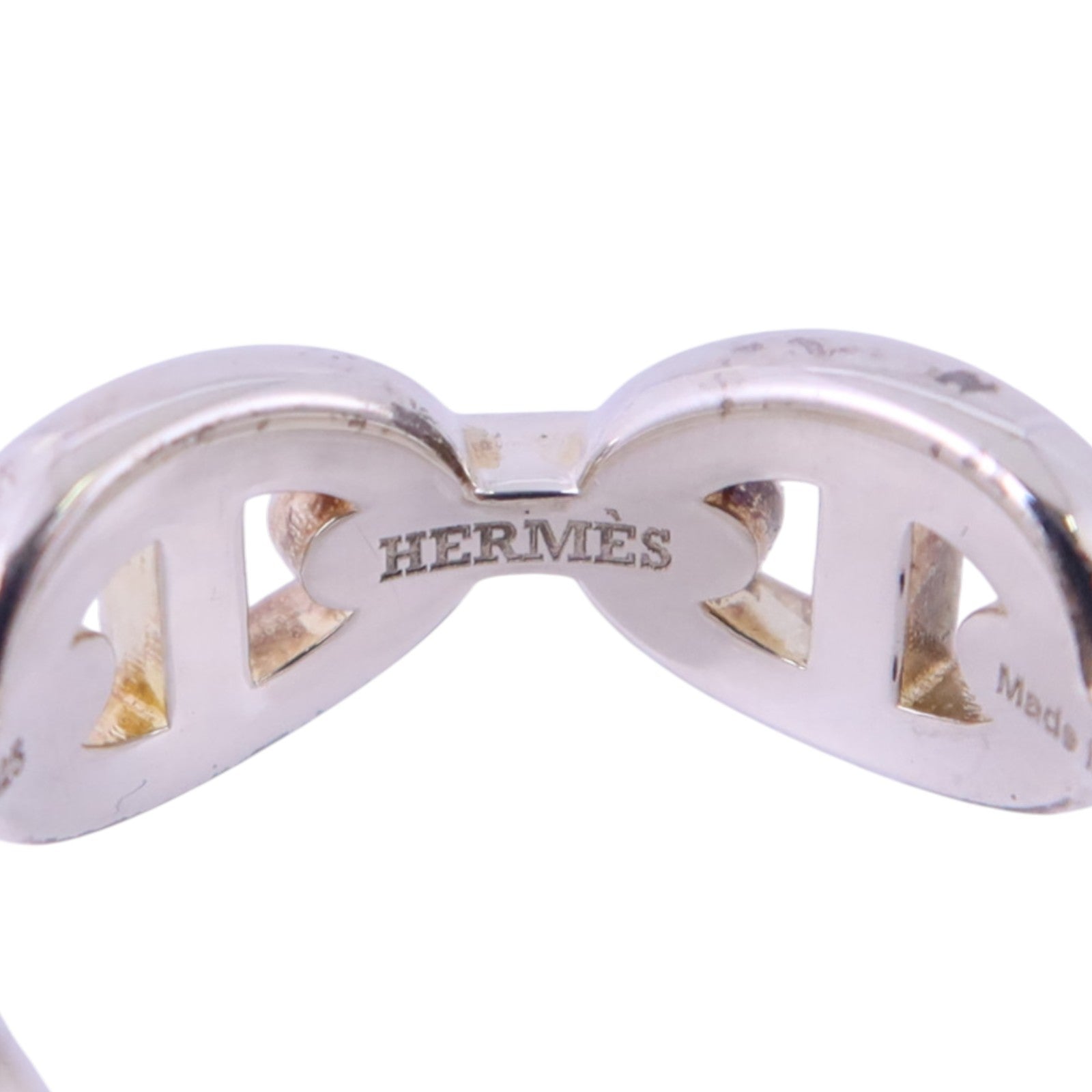 HERMES 925純銀Chaine D'Ancre Ring戒指#51/US#5.75