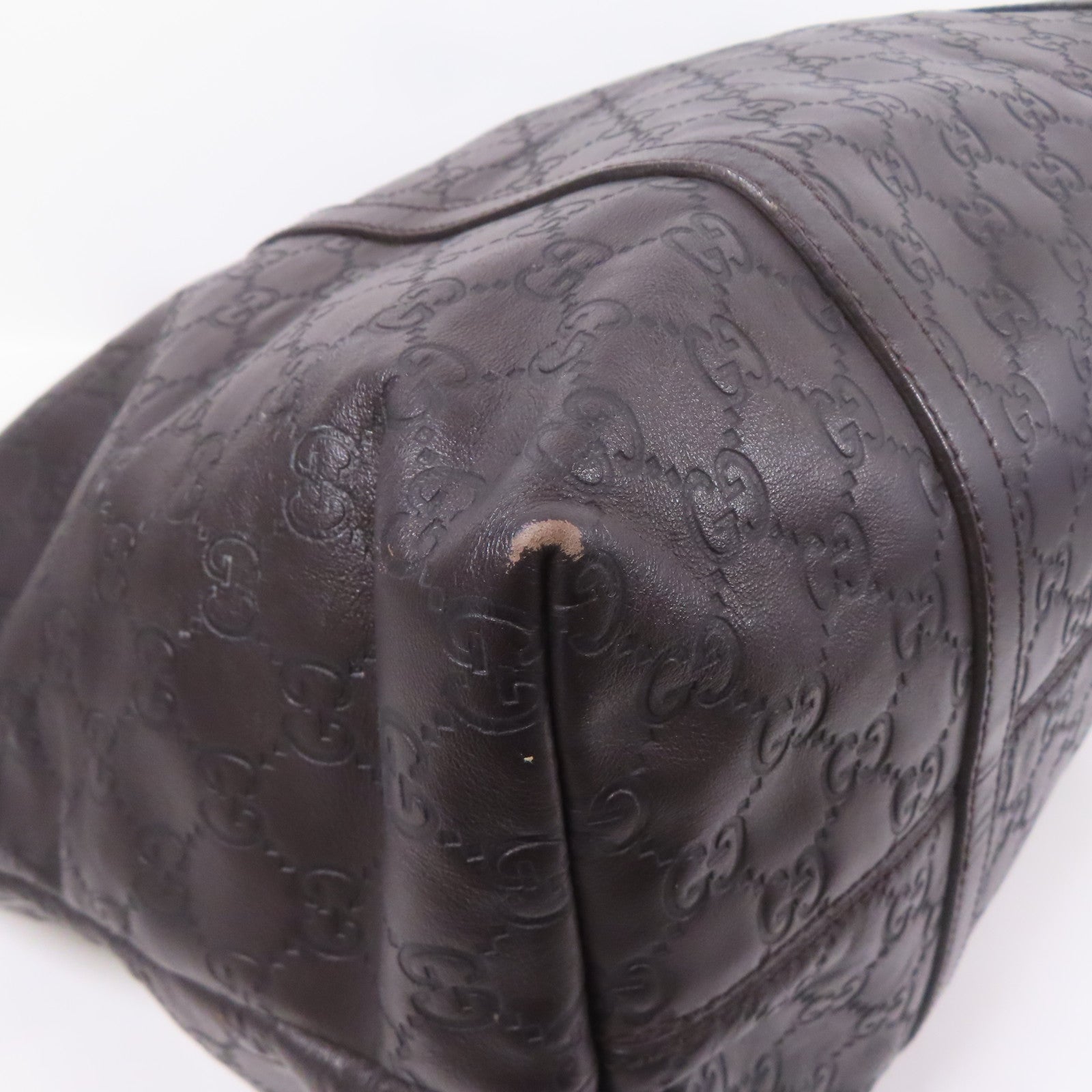 GUCCI 【激減優惠】皮革Tote Bag金扣肩背袋