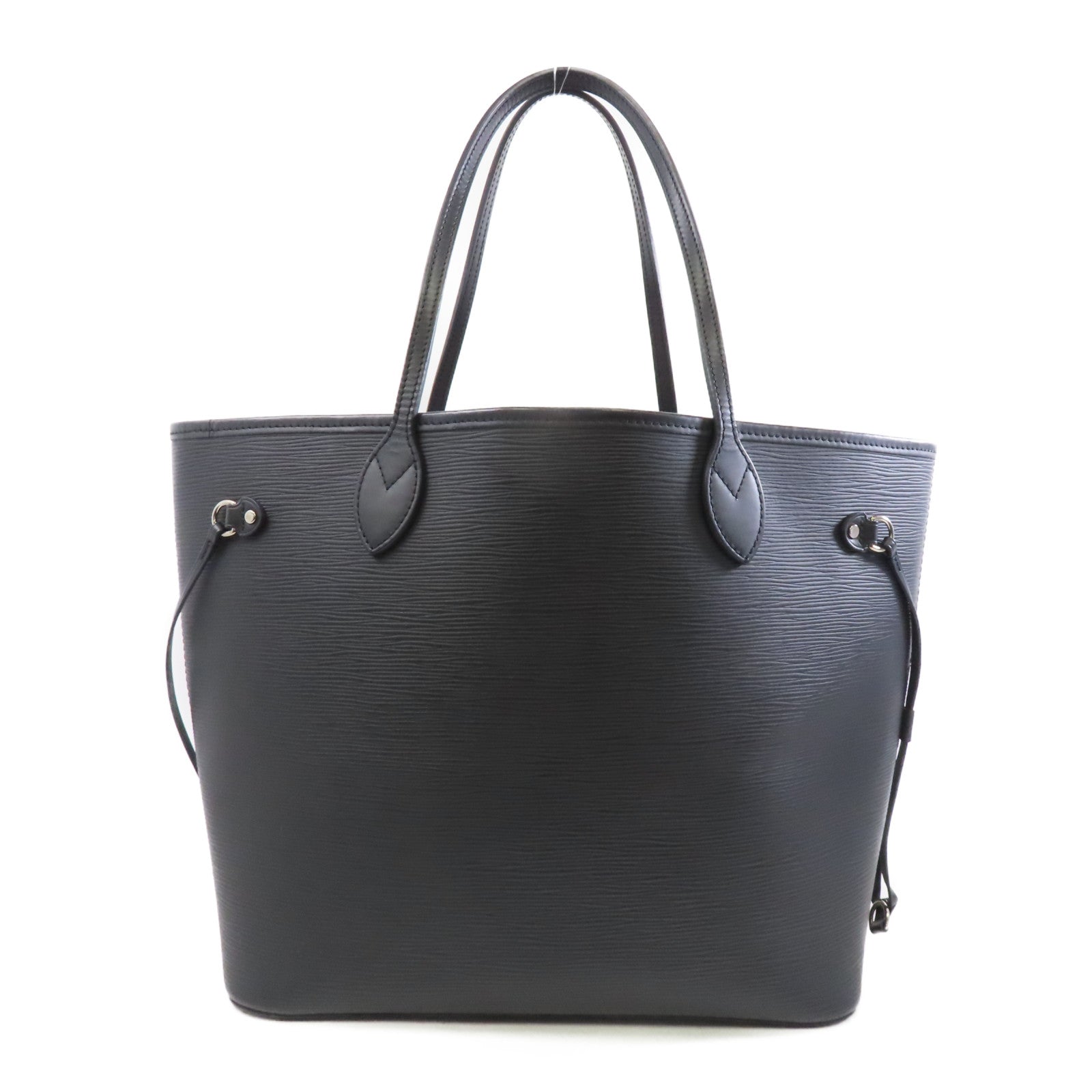 LOUIS VUITTON Epi NeverFull GM銀扣手挽袋黑色