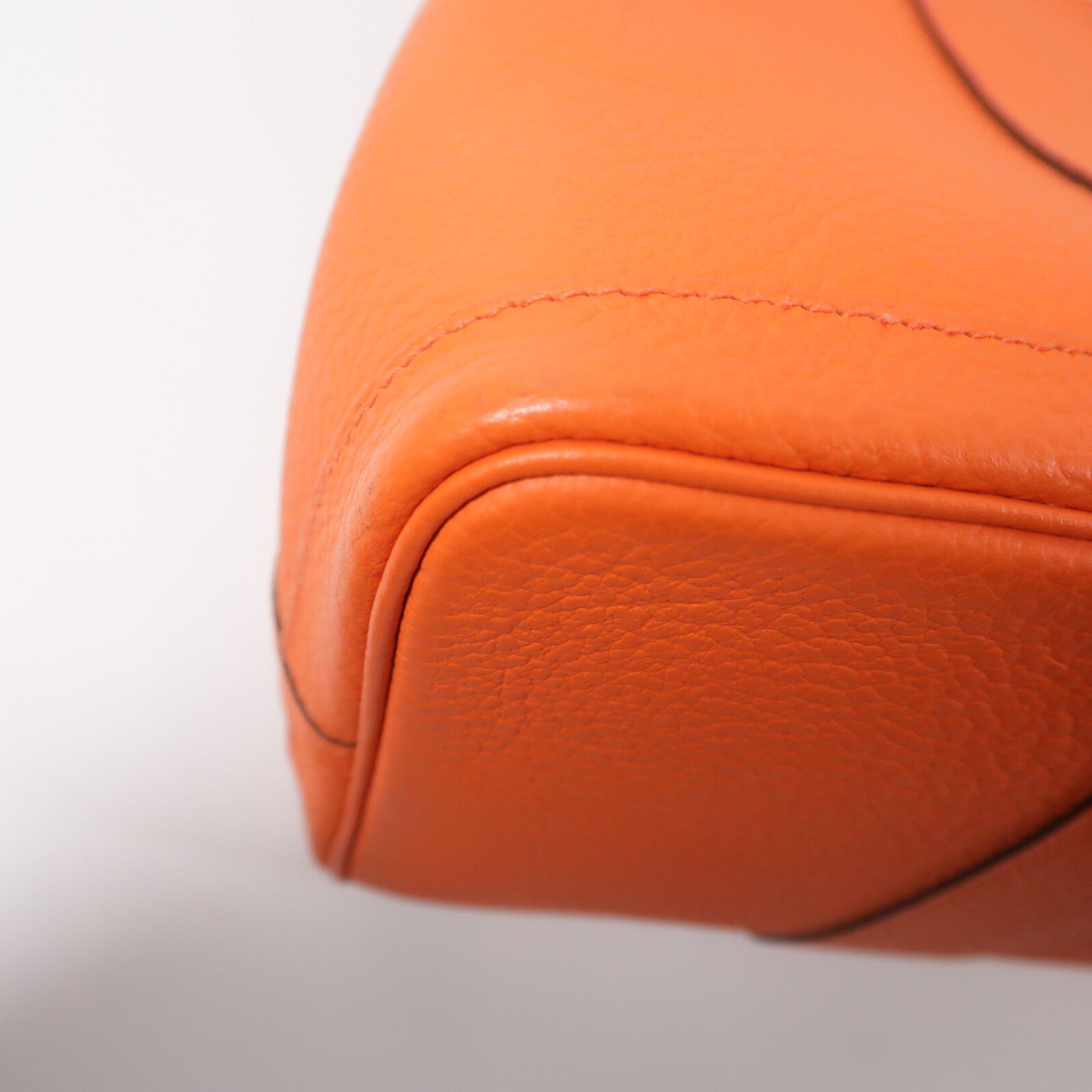 HERMES Negonda皮革Garden Party PM手挽袋Orange