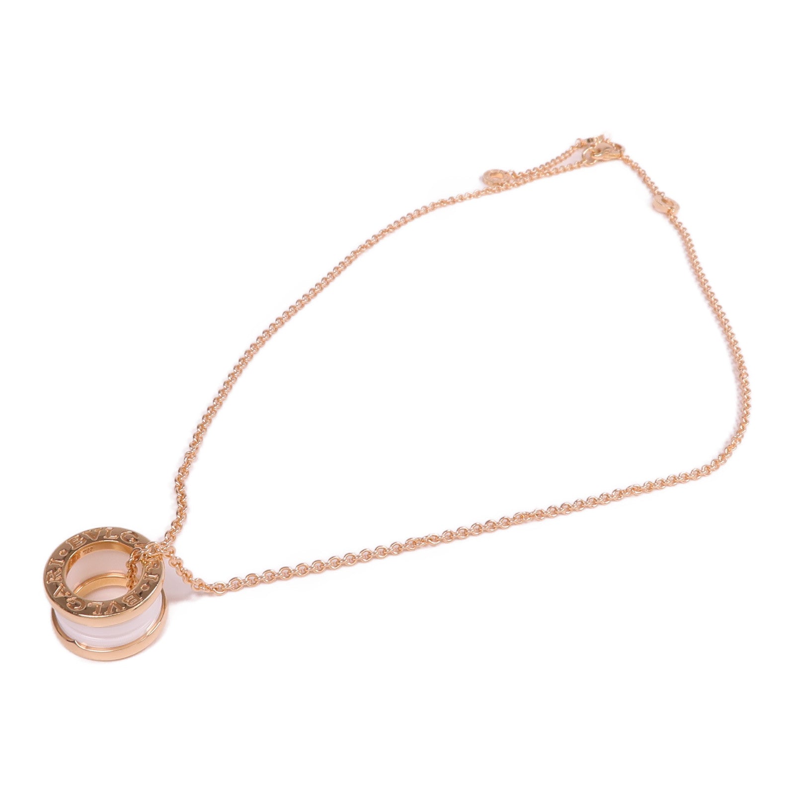 BVLGARI 18K玫瑰金/陶瓷B.zero1 Necklace項鍊