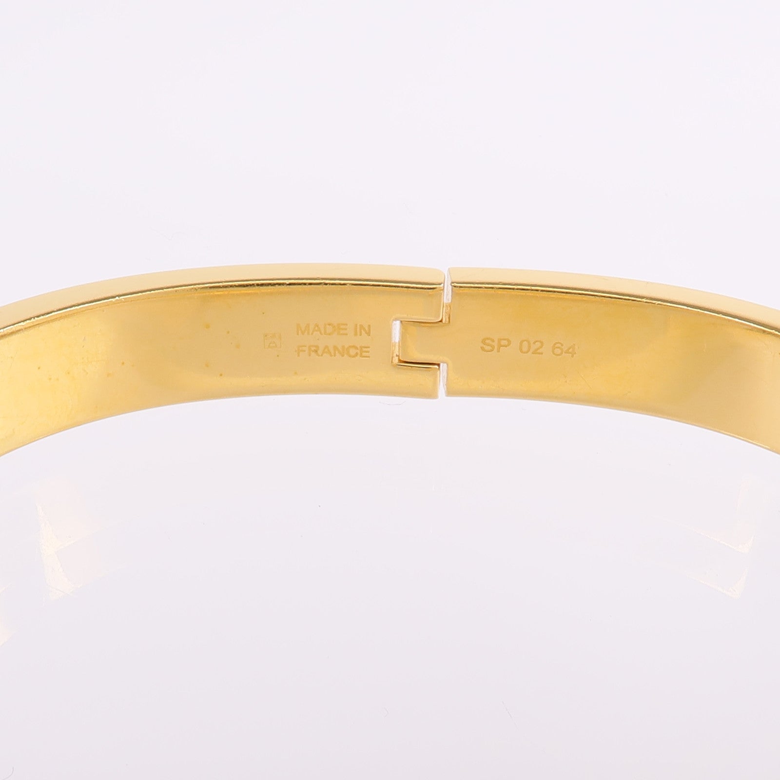HERMES 金屬/琺瑯Mini Clic Kelly Bracelet手鐲