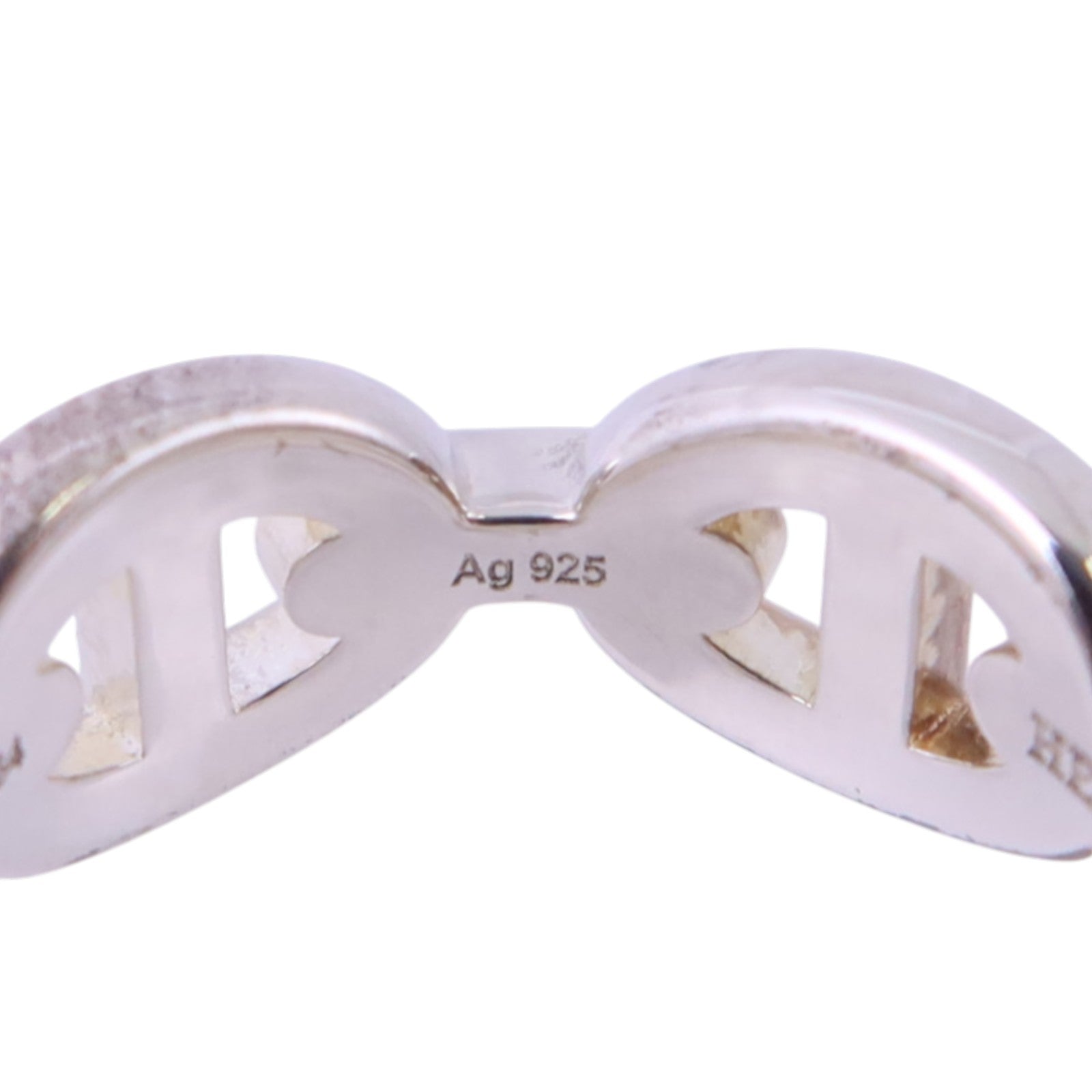 HERMES 925純銀Chaine D'Ancre Ring戒指#51/US#5.75