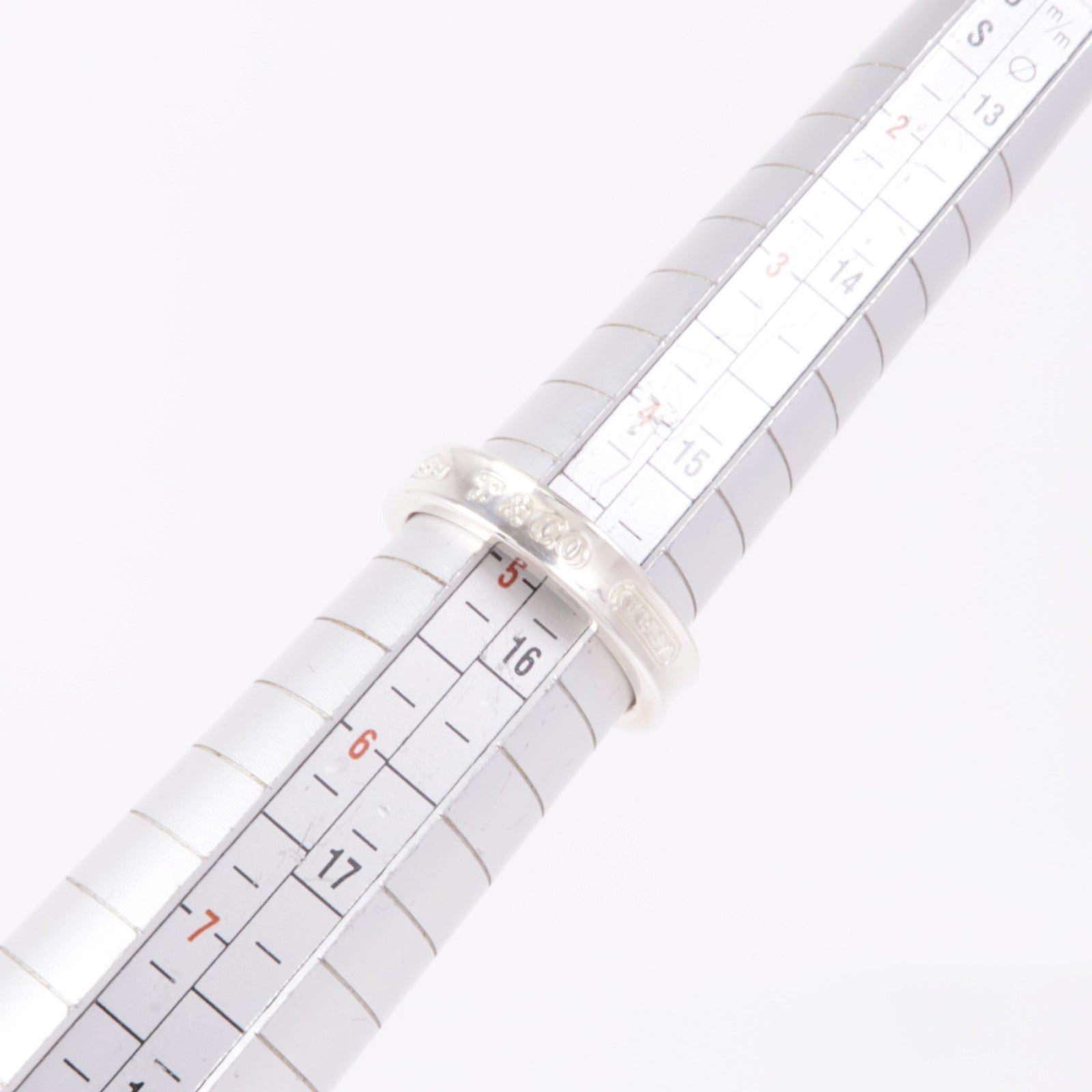 TIFFANY＆CO 925純銀Band Ring戒指US#4.75