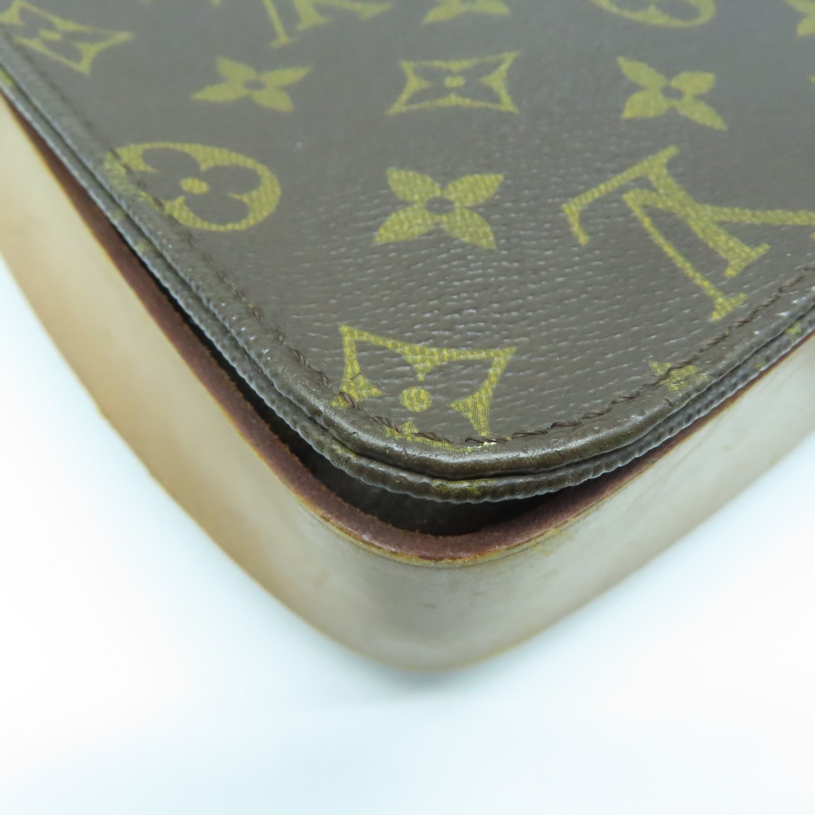 LOUIS VUITTON 【激減優惠】Monogram Cartouchiere GM金扣肩背袋啡色
