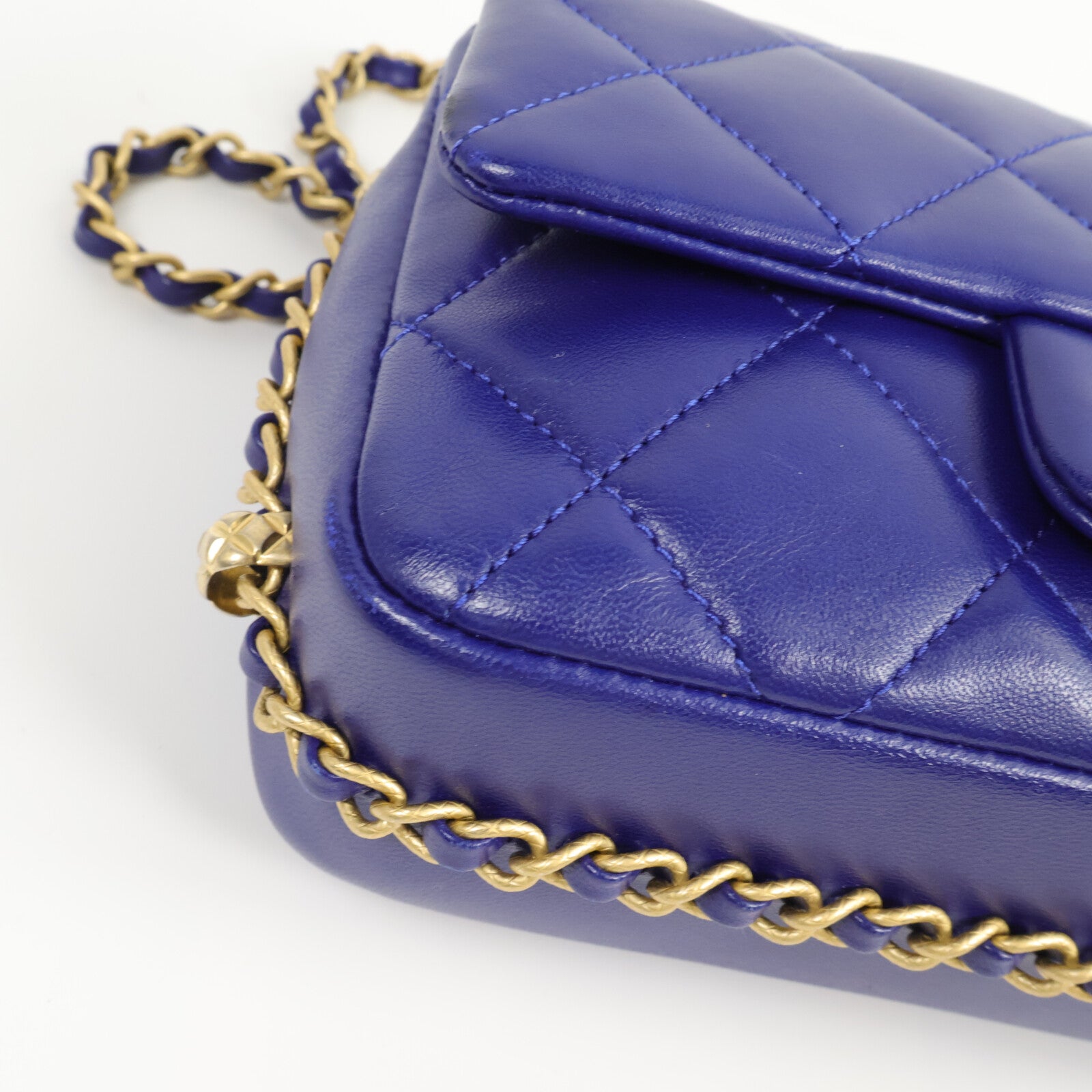 CHANEL 羊皮皮革Chain Shoulder Bag鏈帶肩背袋