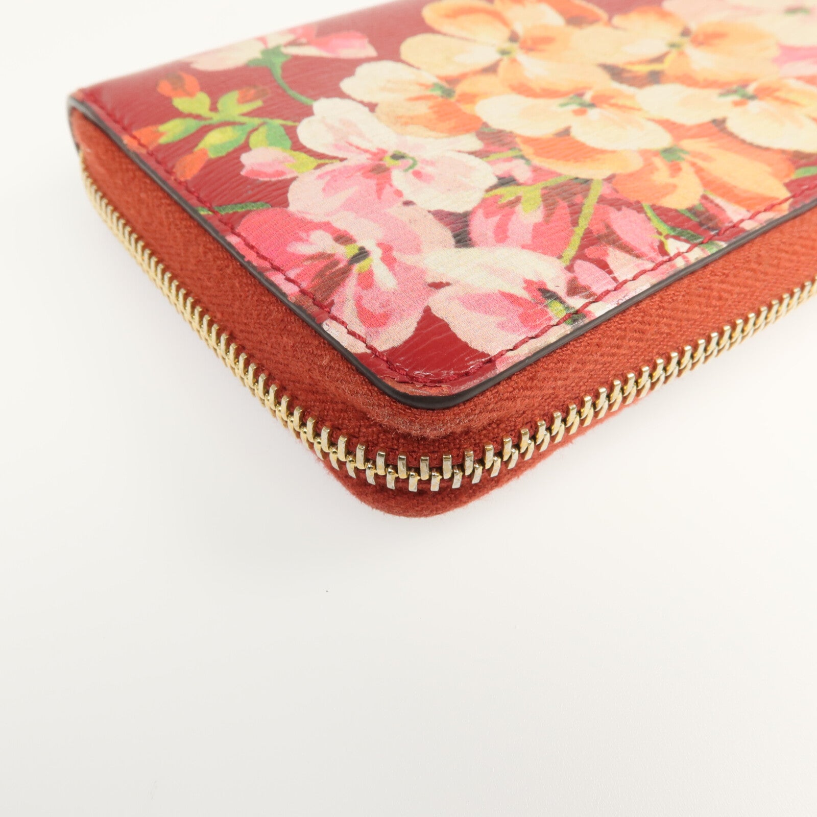 GUCCI 牛皮皮革Zipper Long Wallet金扣長錢包