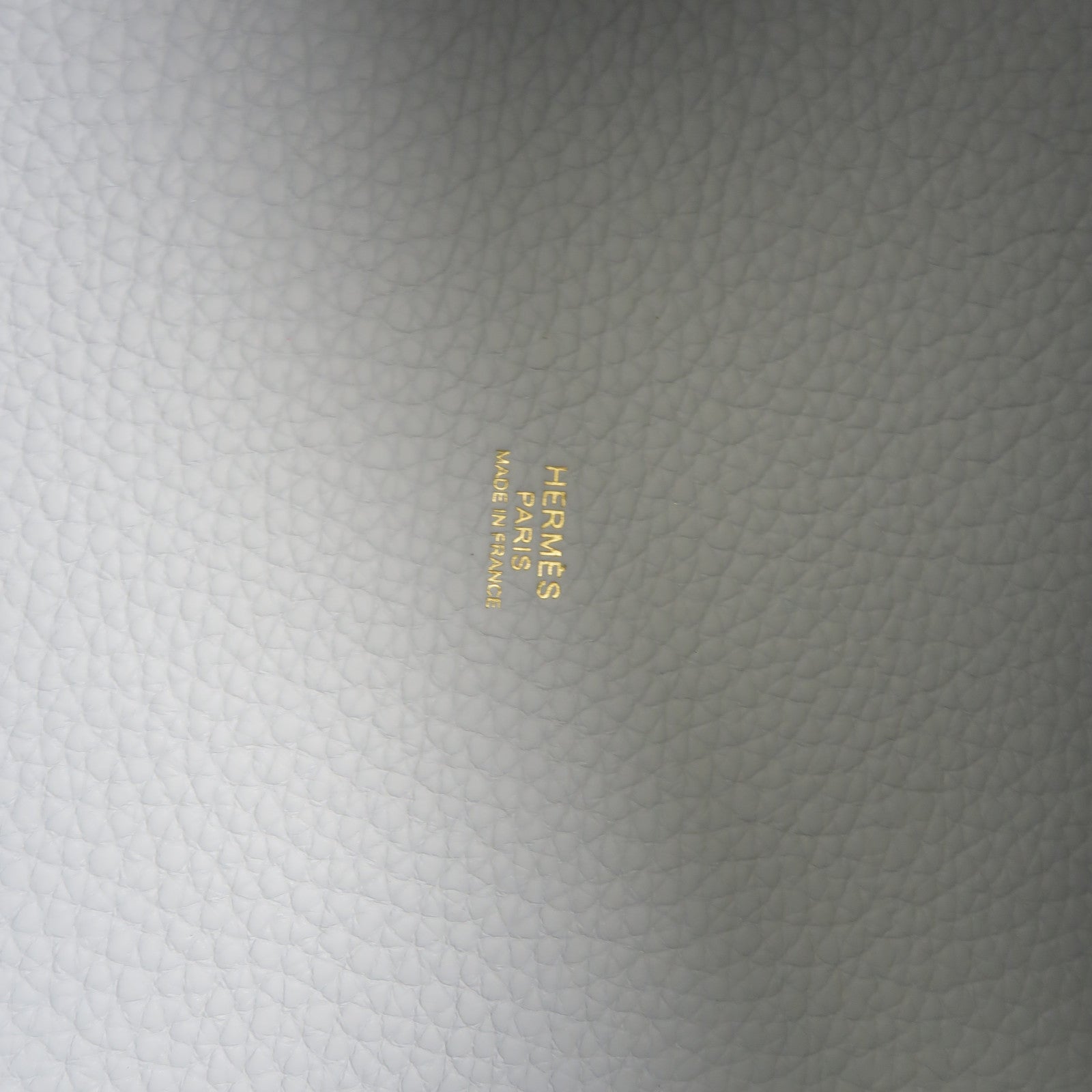 HERMES Clemence皮革Picotin MM手挽袋Bleu Pale