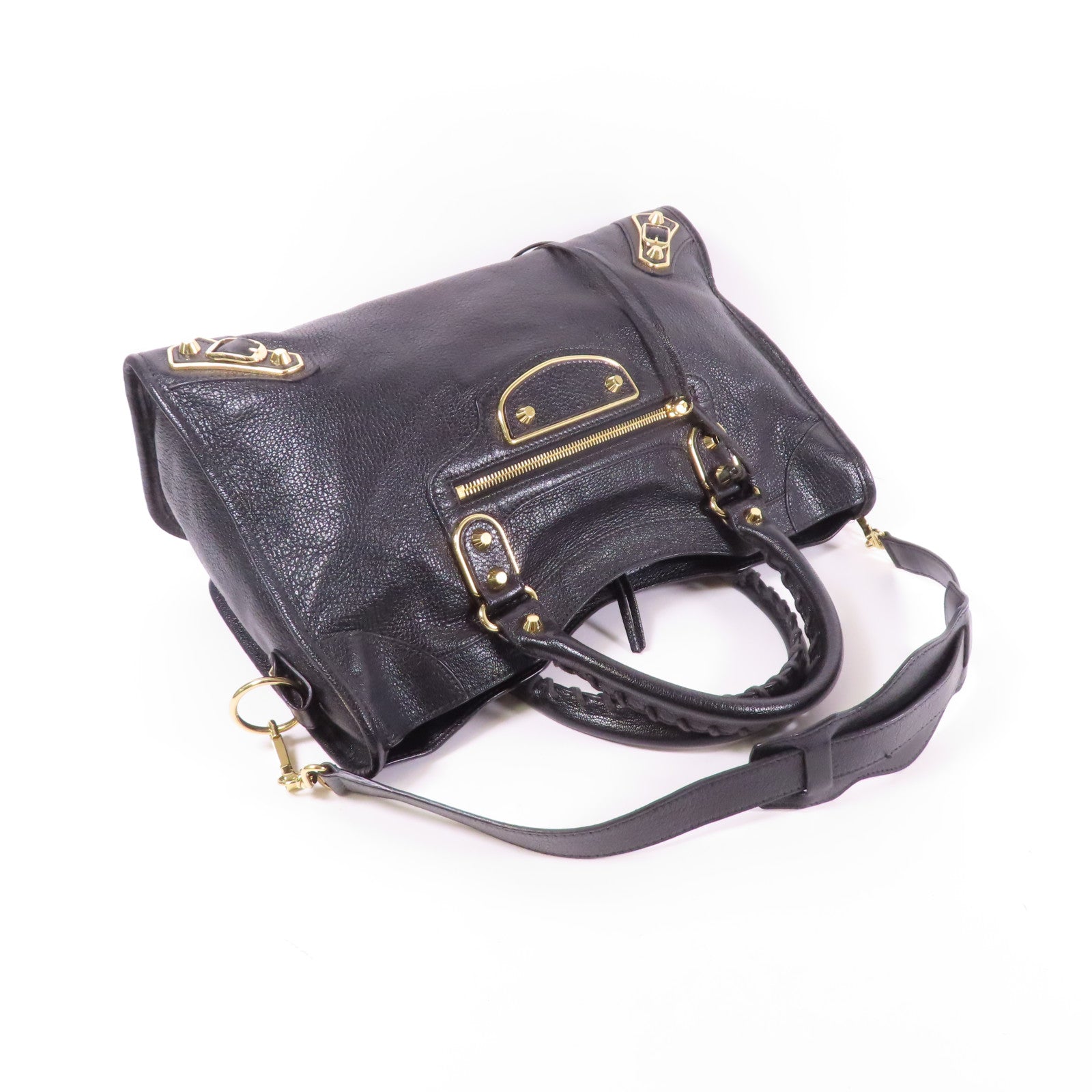 BALENCIAGA 牛皮皮革City金扣手挽肩背兩用袋