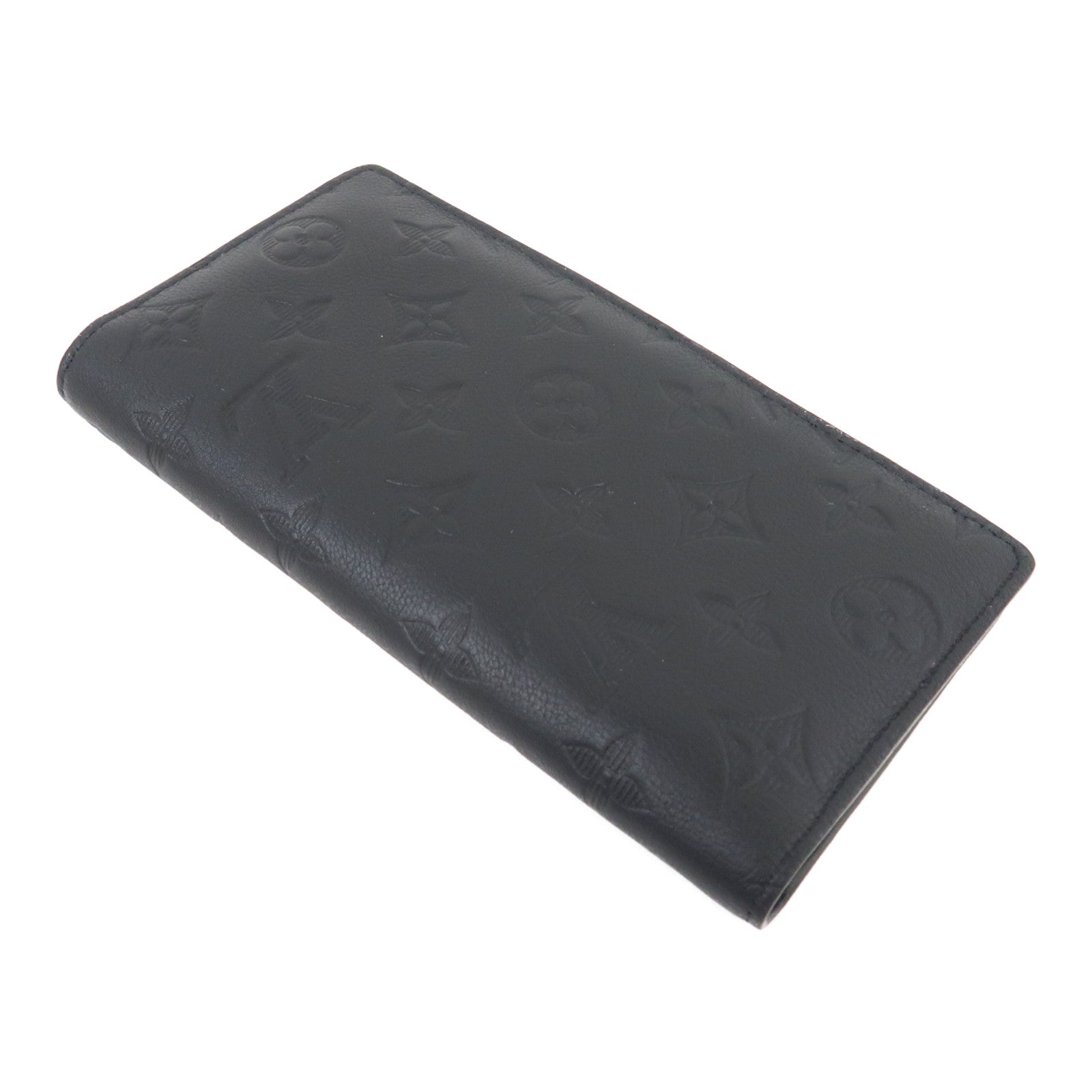 LOUIS VUITTON Monogram Shadow Brazza Wallet長錢包黑色