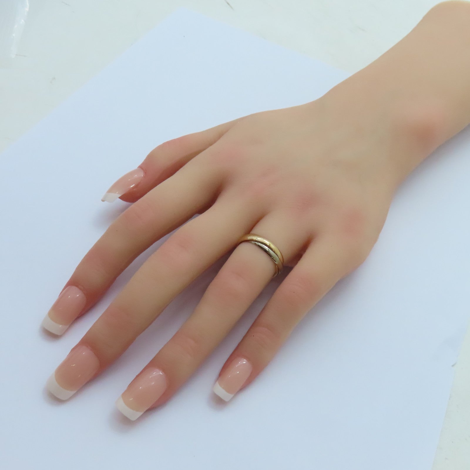 CARTIER 【激減優惠】18K黃金/白金/玫瑰金Trinity Ring戒指Cartier#51US#5.75