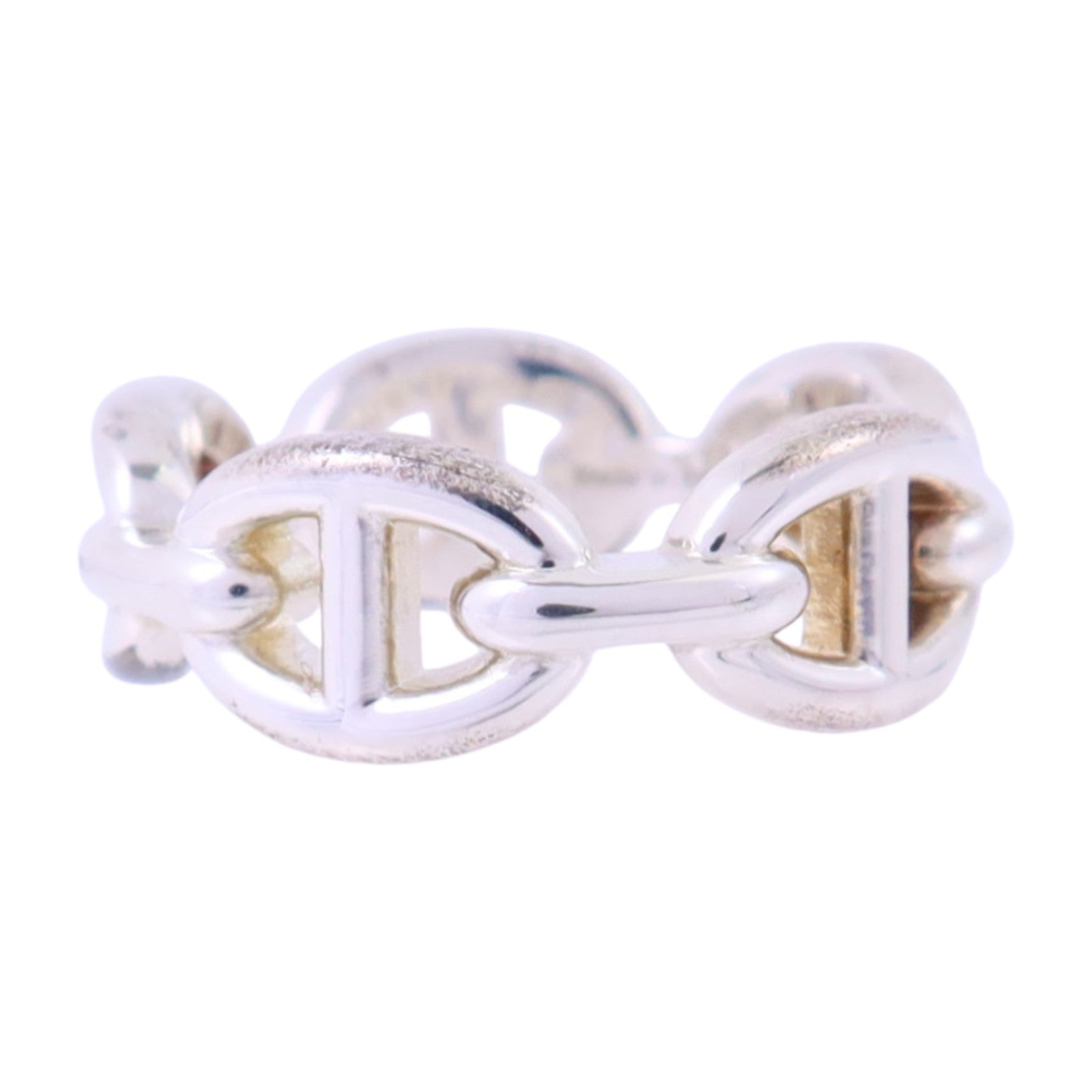 HERMES 925純銀Chaine D'Ancre Ring戒指#51/US#5.75
