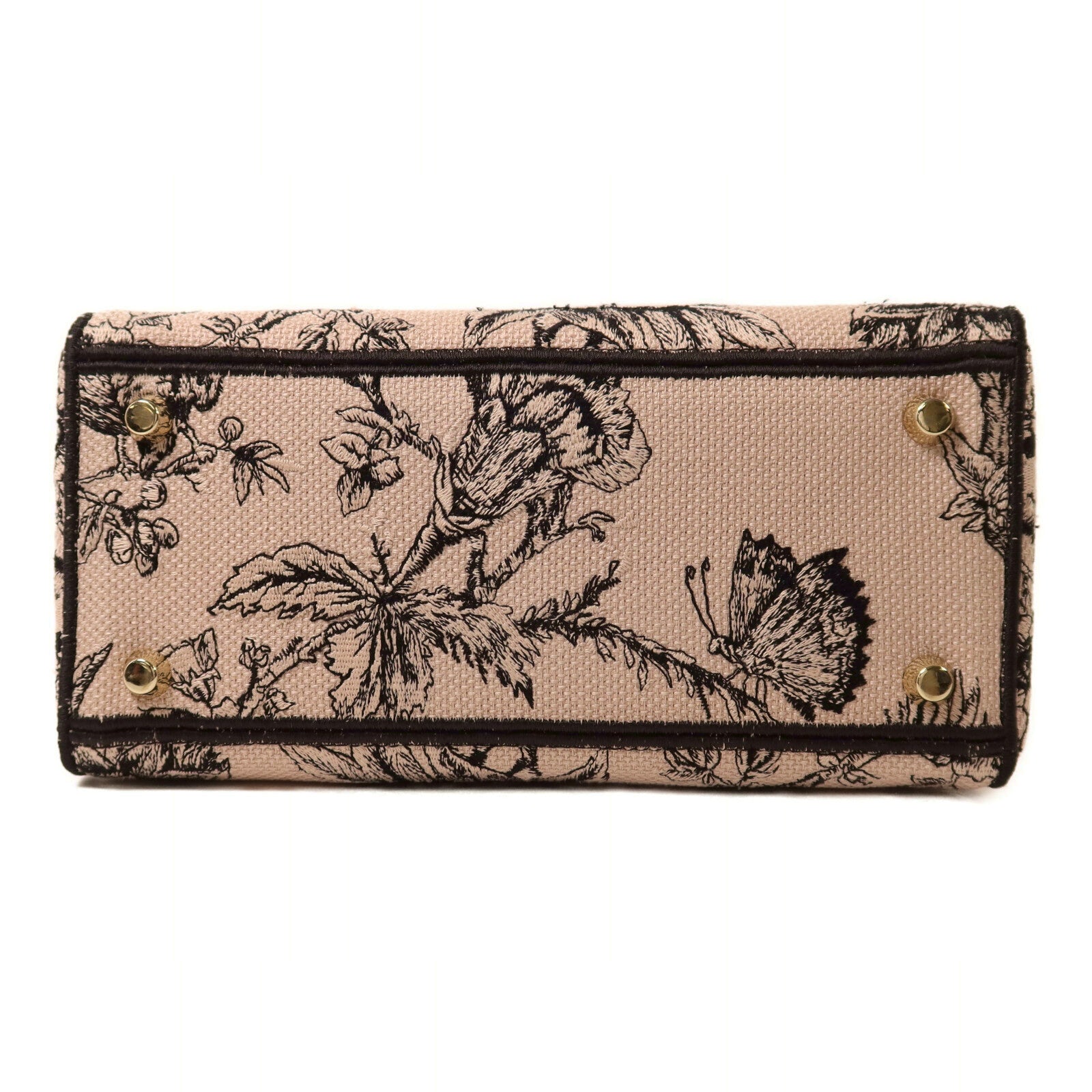 Dior 帆布Lady D-Lite Medium金扣手挽肩背兩用袋
