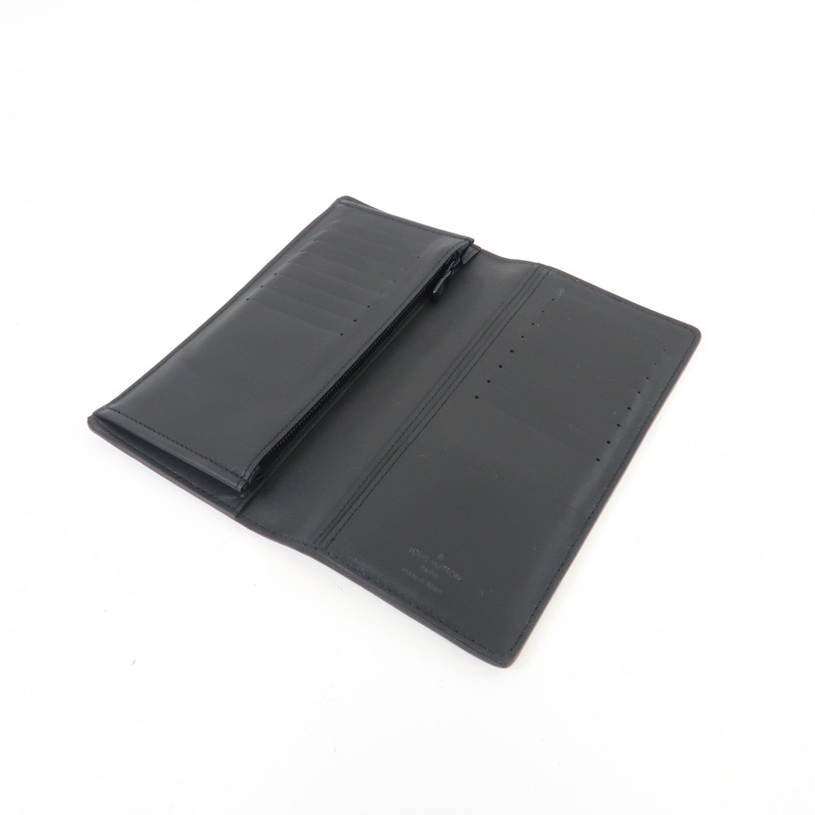LOUIS VUITTON Monogram Shadow Brazza Wallet長錢包黑色