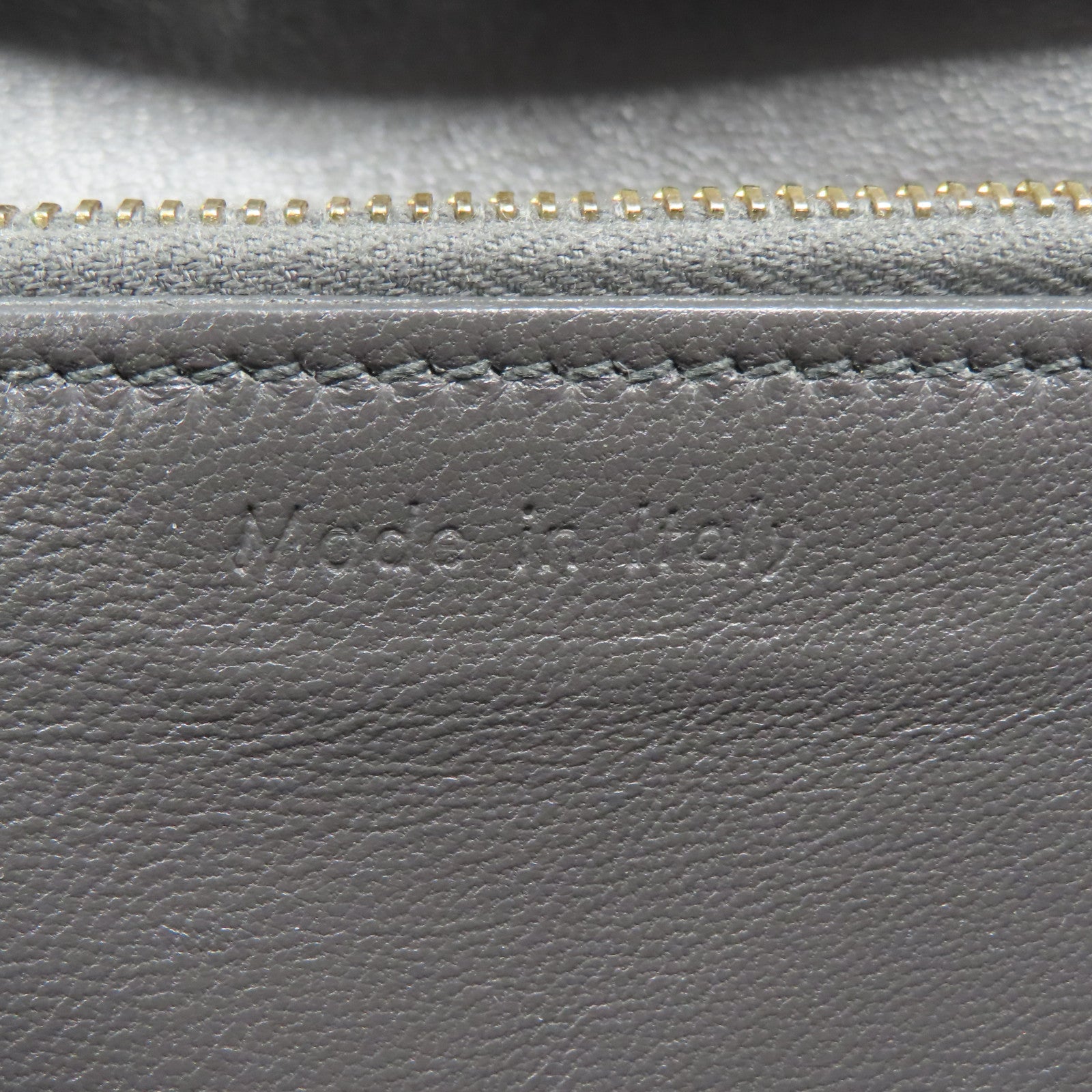 CELINE **【激減優惠】牛皮皮革Classic Box金扣肩背袋灰色