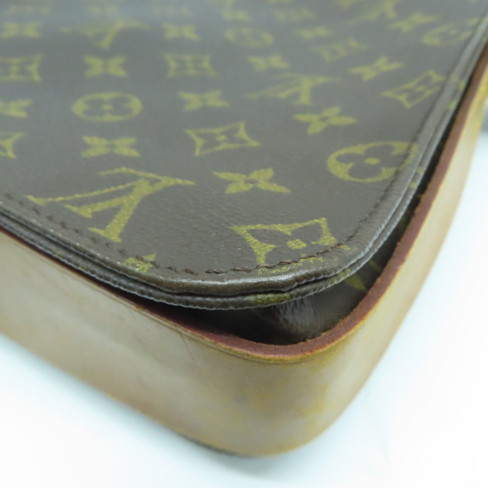 LOUIS VUITTON 【激減優惠】Monogram Cartouchiere GM金扣肩背袋啡色