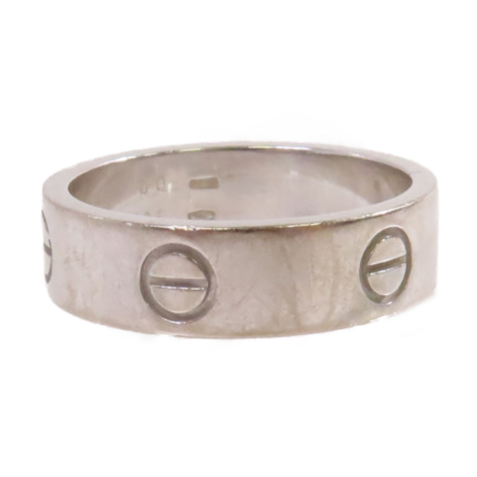 CARTIER 18K白金Love Ring戒指#60/US#9