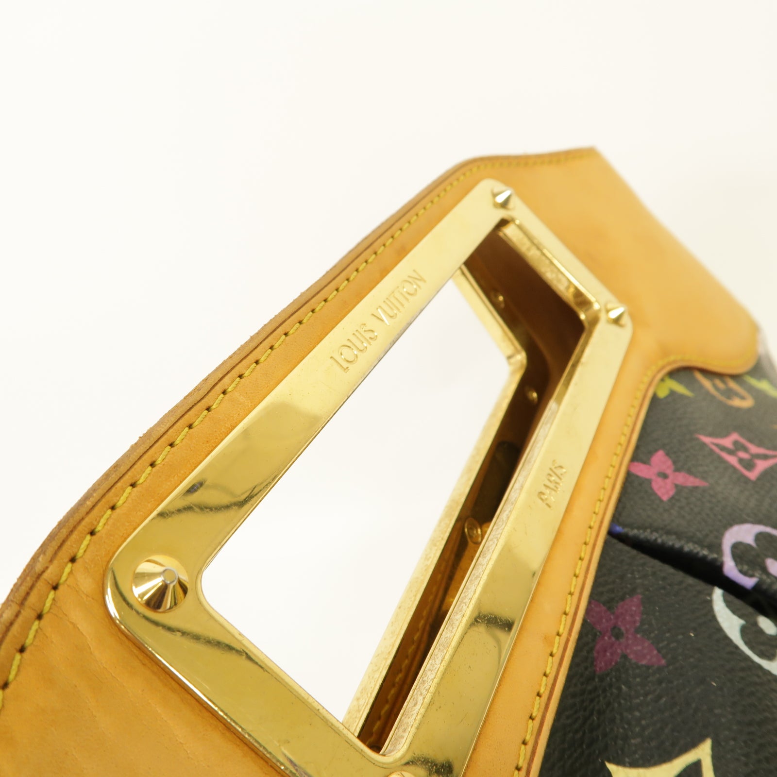 LOUIS VUITTON Monogram Multicolore Judy金扣手挽肩背兩用袋黒色/彩色