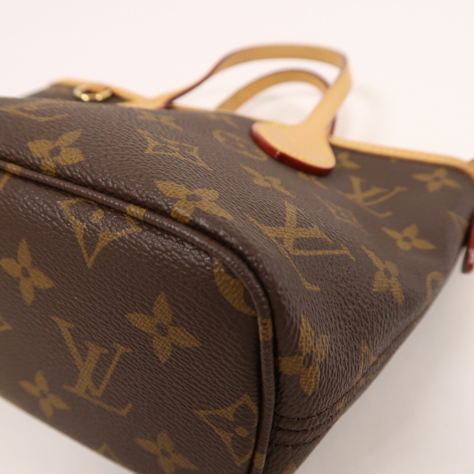 LOUIS VUITTON Monogram Neverfull BB金扣手挽肩背兩用袋