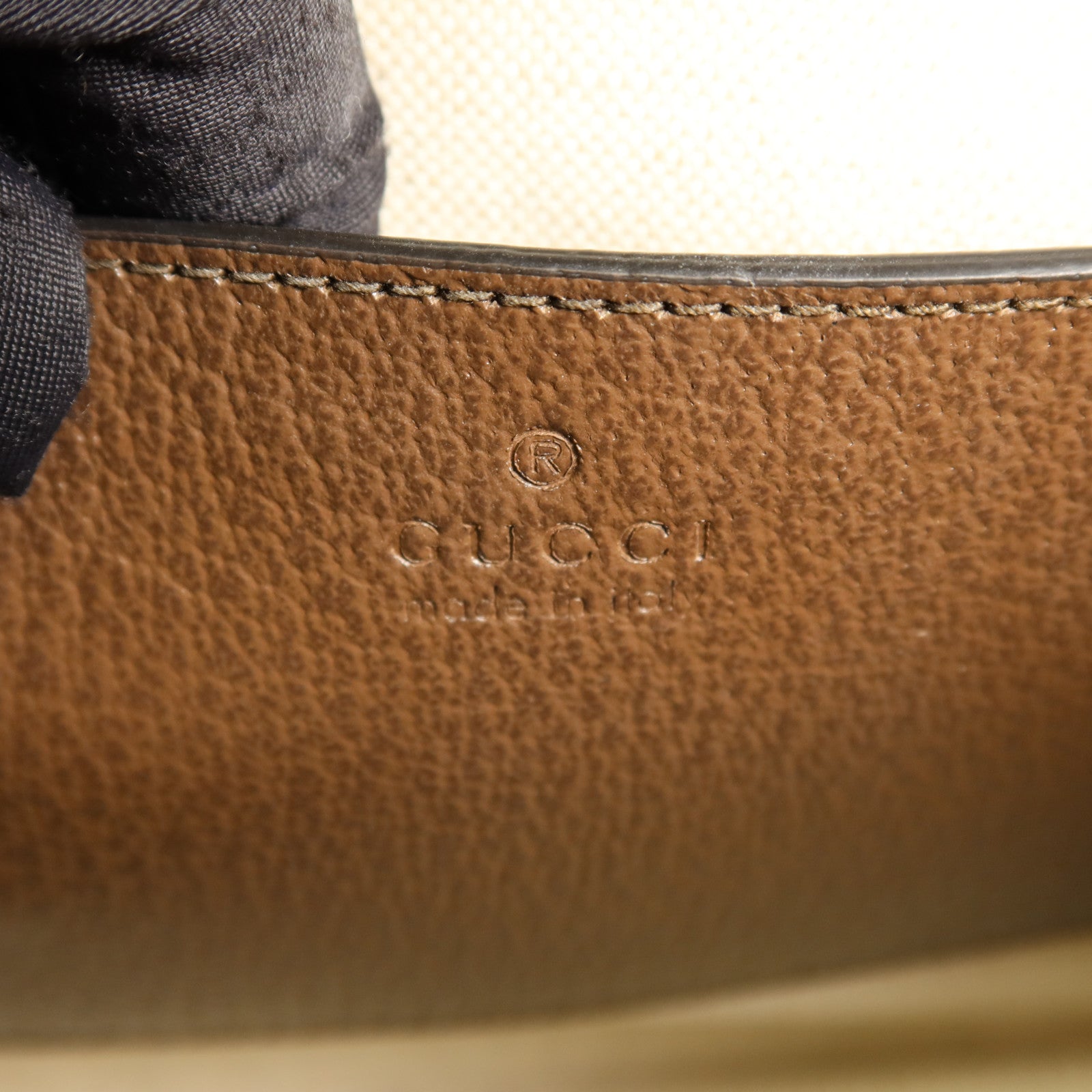 GUCCI 帆布Diana Bamboo Tote Bag金扣手挽肩背兩用袋