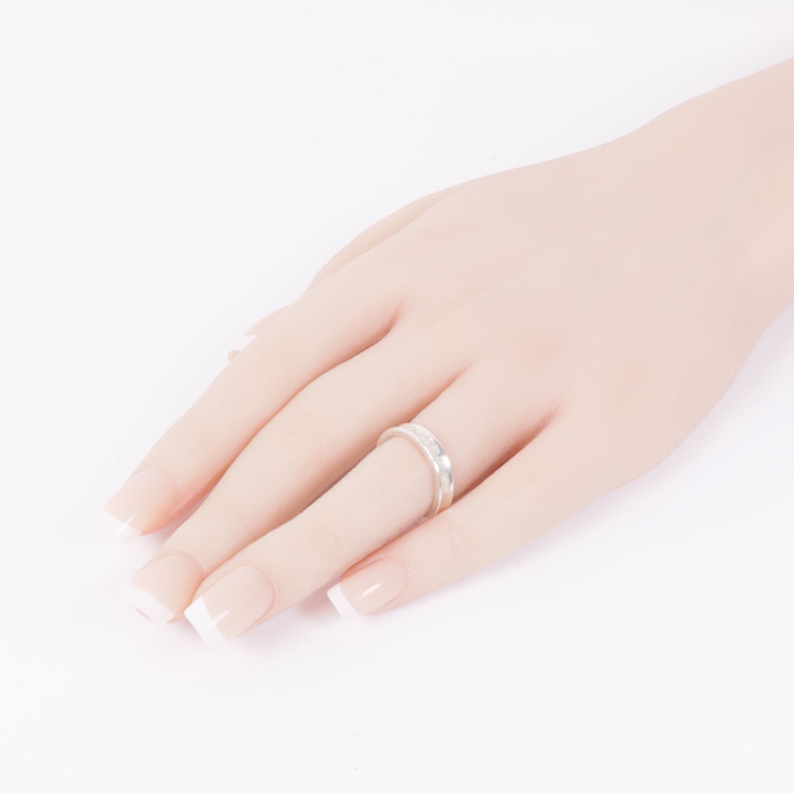 TIFFANY＆CO 925純銀Band Ring戒指US#4.75