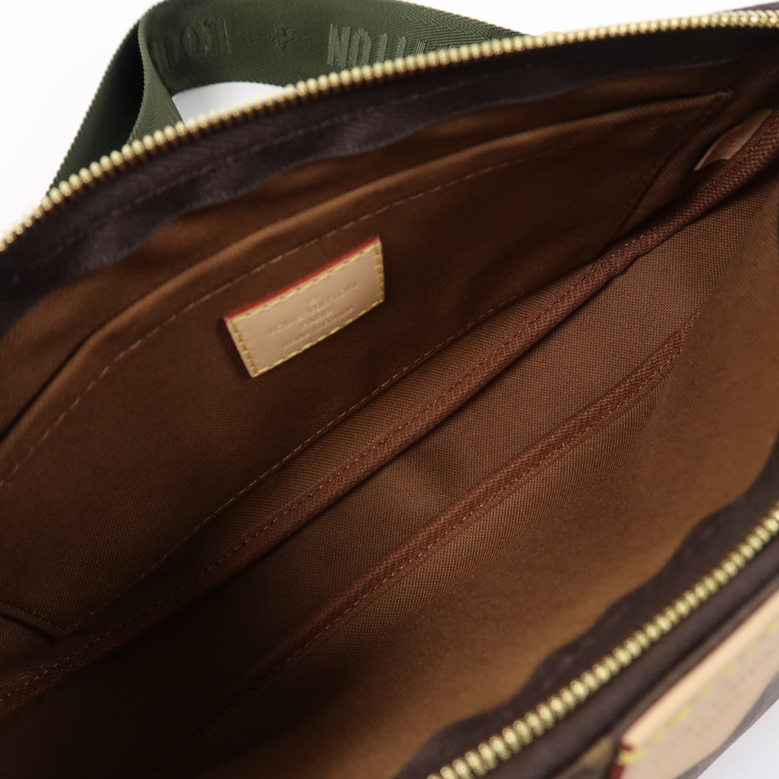 LOUIS VUITTON Monogram Multi Pochette金扣肩背袋啡色