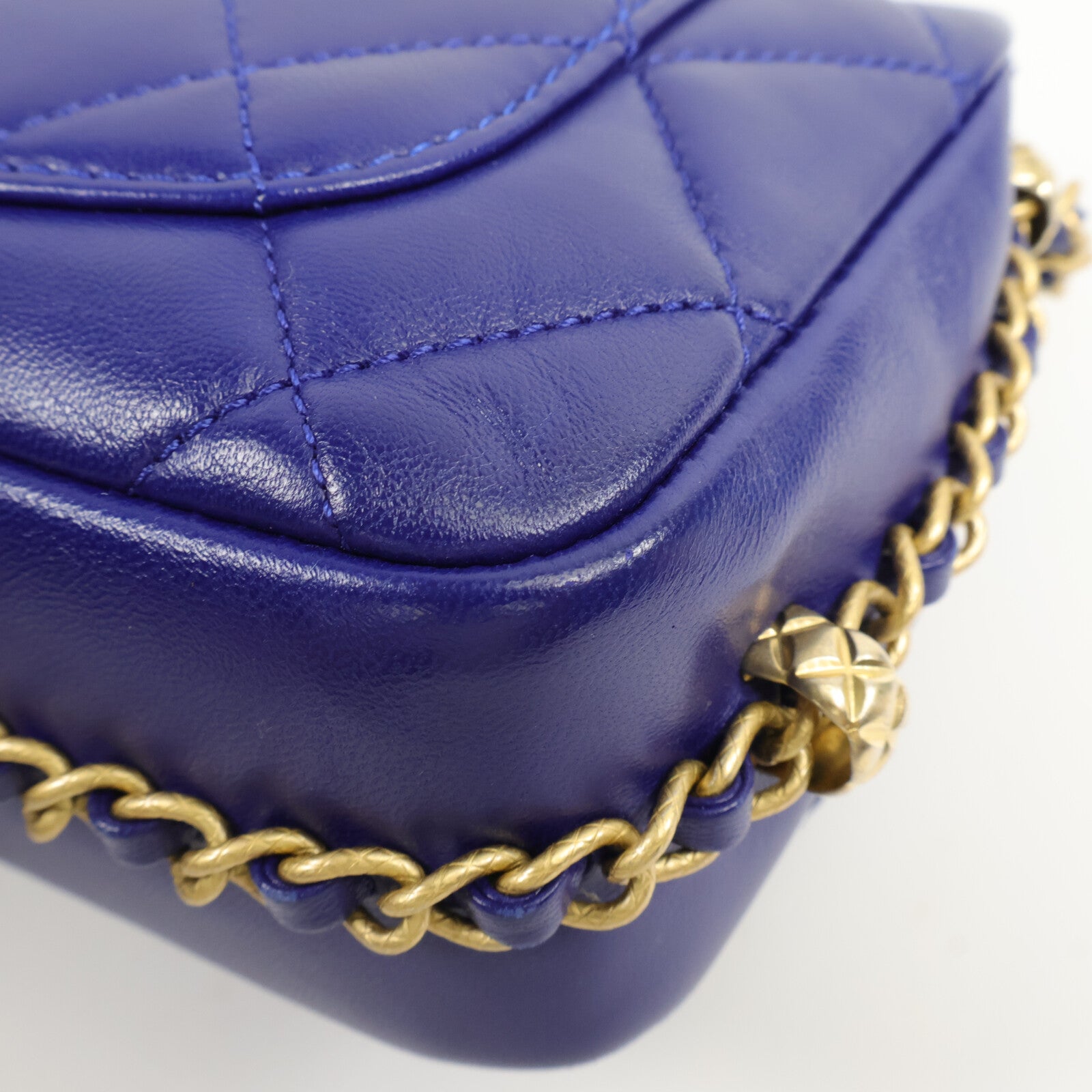 CHANEL 羊皮皮革Chain Shoulder Bag鏈帶肩背袋