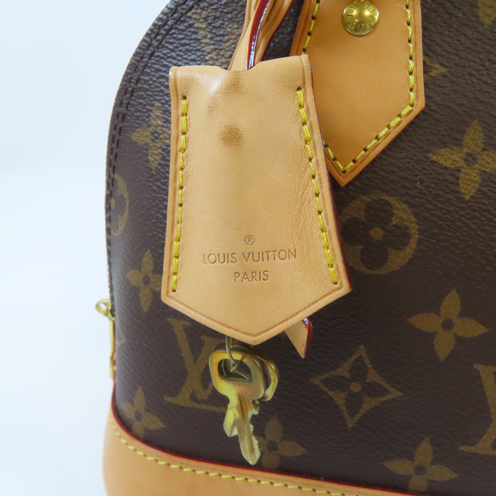 LOUIS VUITTON Monogram Alma BB金扣手挽肩背兩用袋啡色