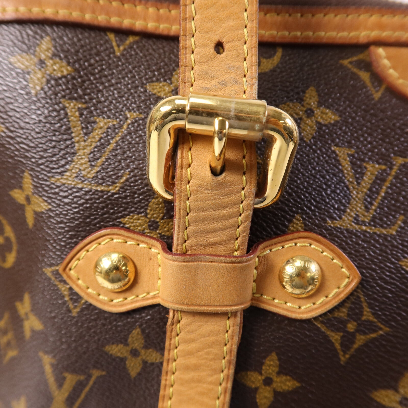 LOUIS VUITTON Monogram Palermo GM金扣手挽肩背兩用袋