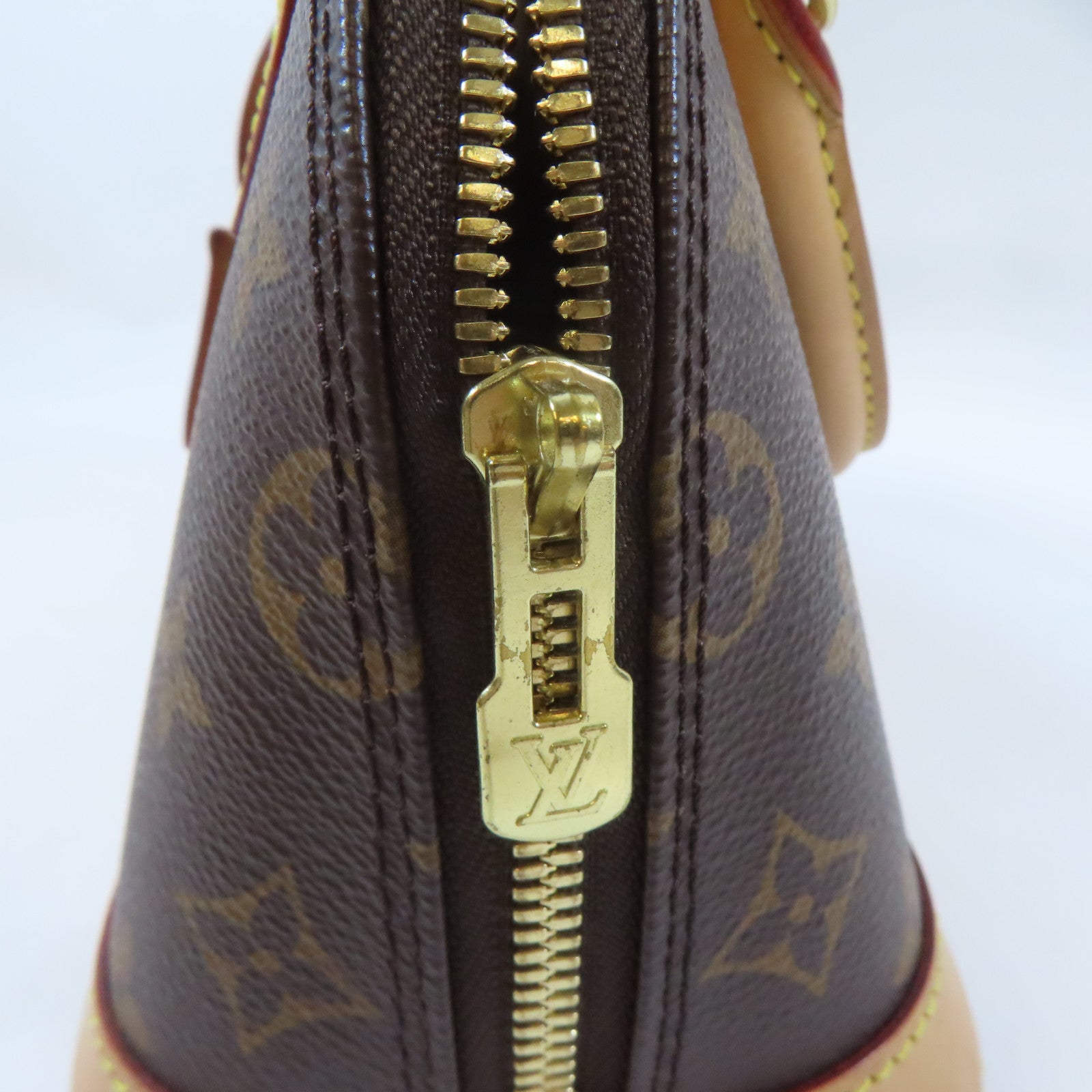 LOUIS VUITTON Monogram Alma BB金扣手挽肩背兩用袋啡色