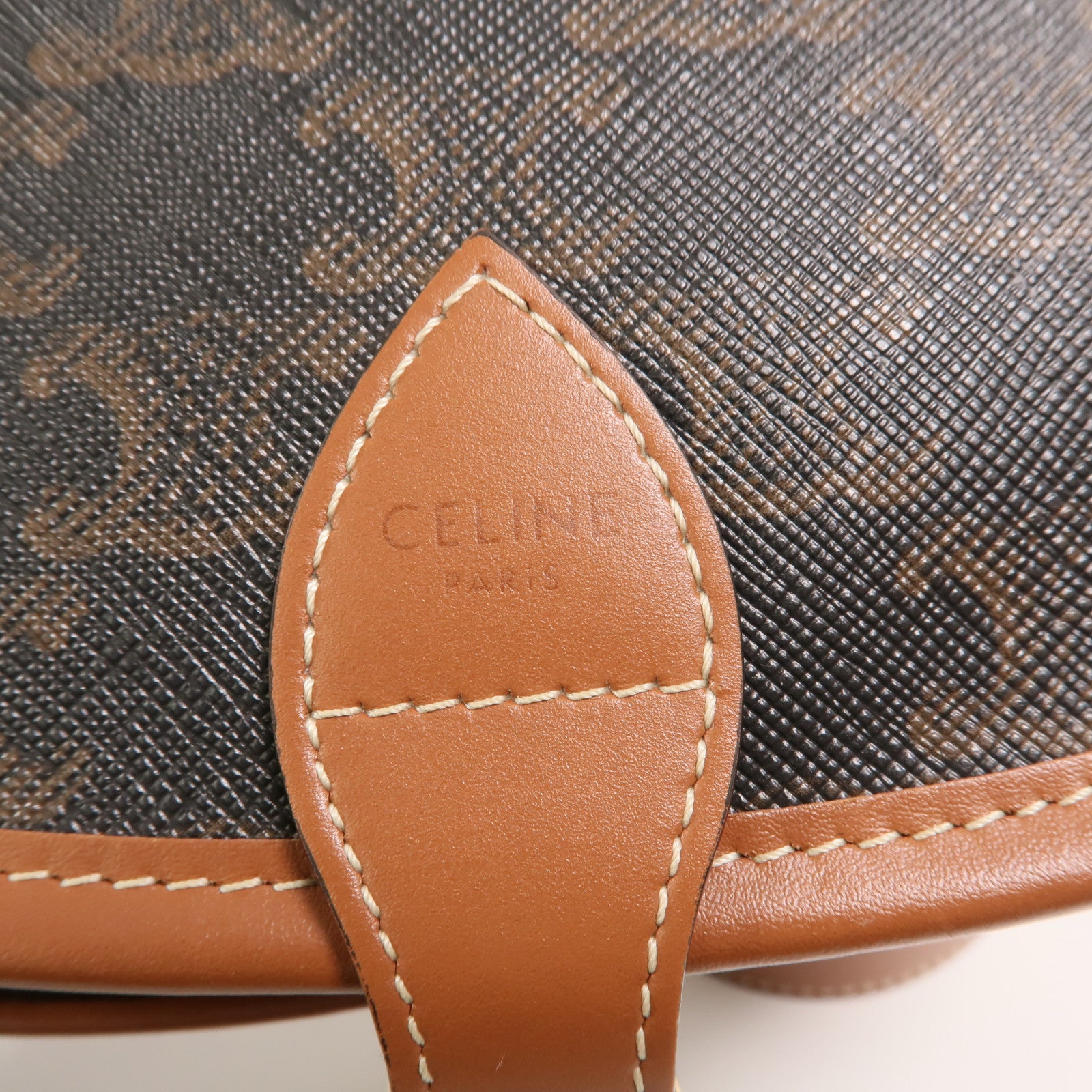 CELINE 塗層帆布Folco肩背袋
