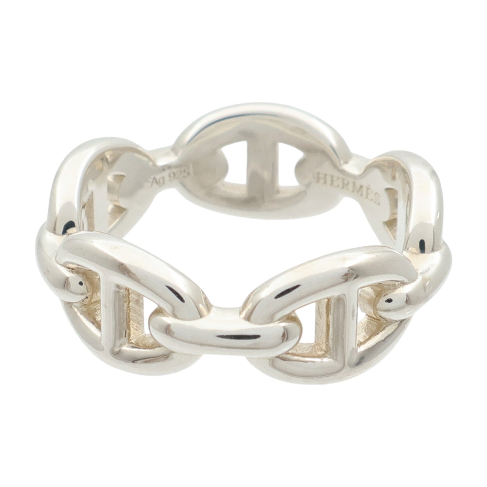HERMES 925純銀Chaine D'Ancre Ring戒指