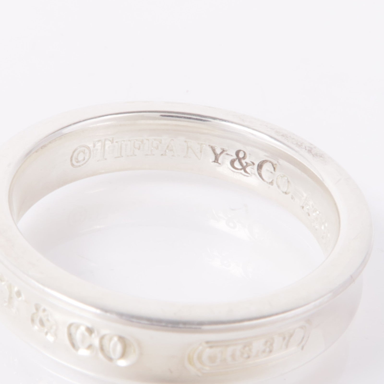 TIFFANY＆CO 925純銀Band Ring戒指US#4.75