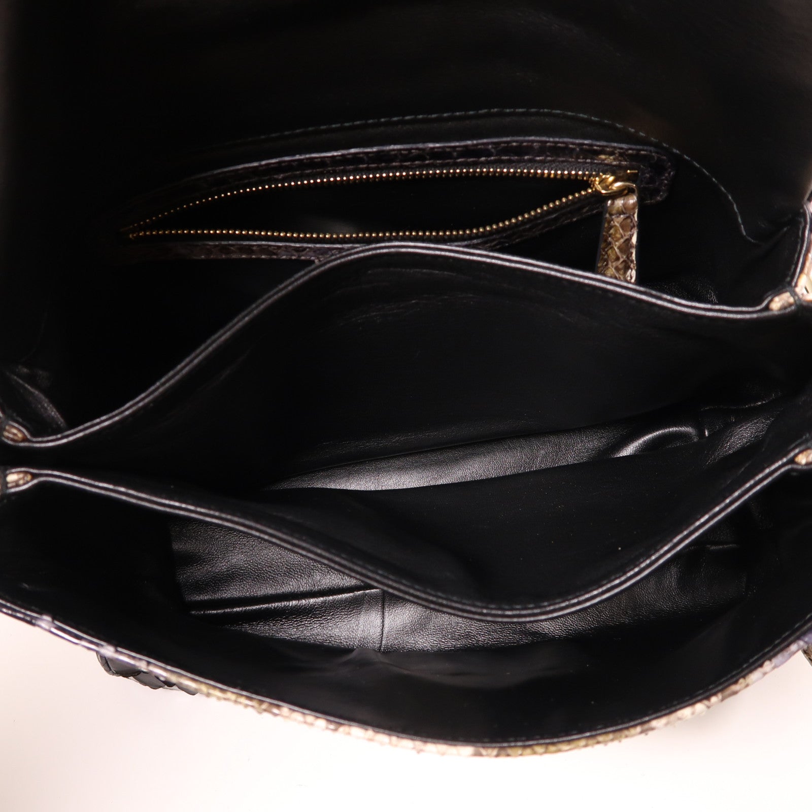 Dior 蛇皮皮革New Lock金扣鏈帶肩背袋