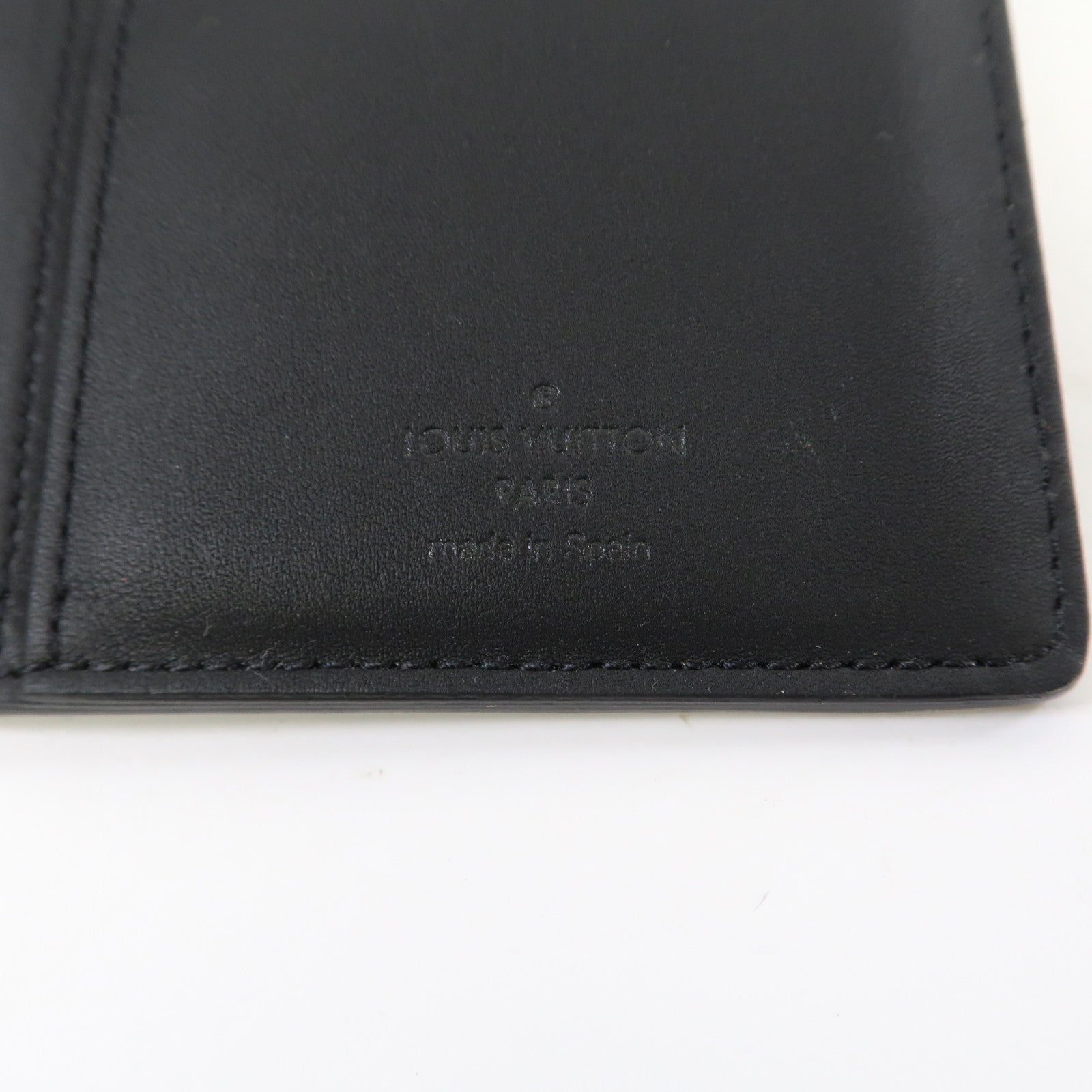 LOUIS VUITTON Monogram Shadow Brazza Wallet長錢包黑色