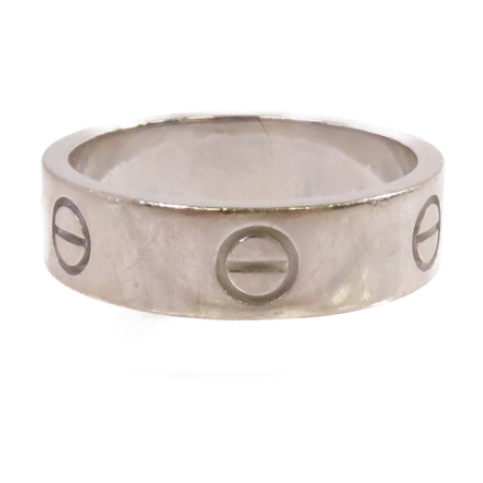 CARTIER 18K白金Love Ring戒指#60/US#9