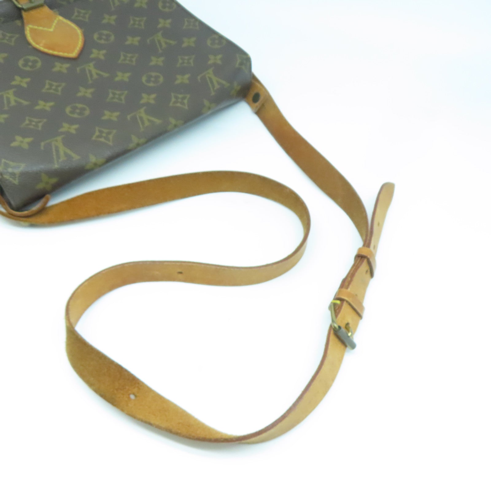 LOUIS VUITTON 【激減優惠】Monogram Cartouchiere GM金扣肩背袋啡色